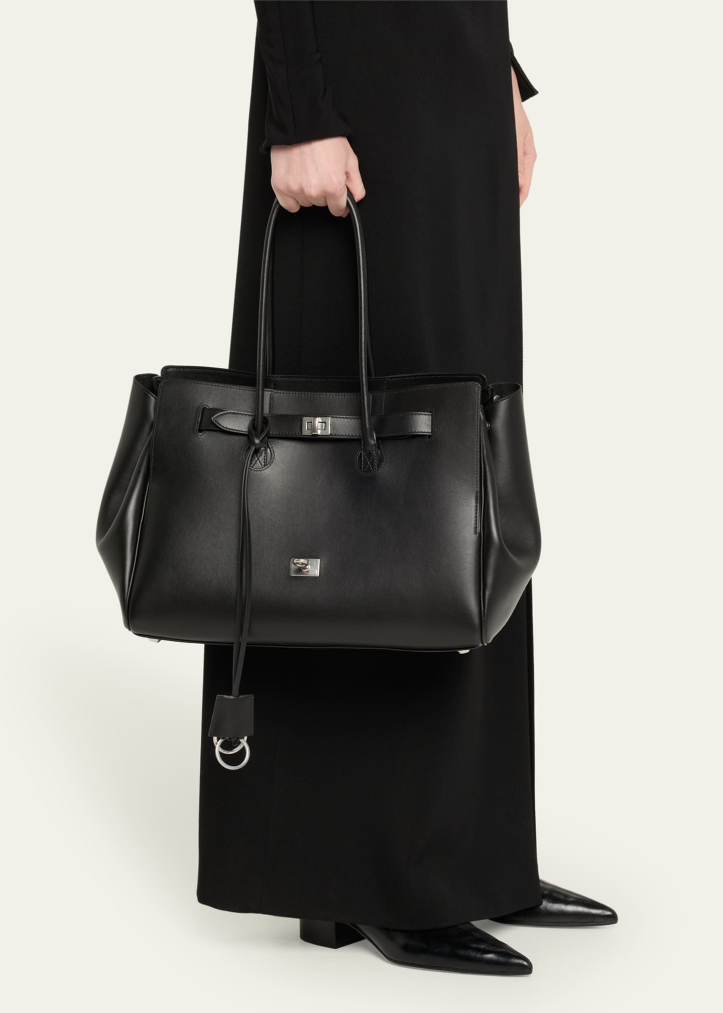 Balenciaga Bel Air Small Leather Top-Handle Bag Image 2 of 7
