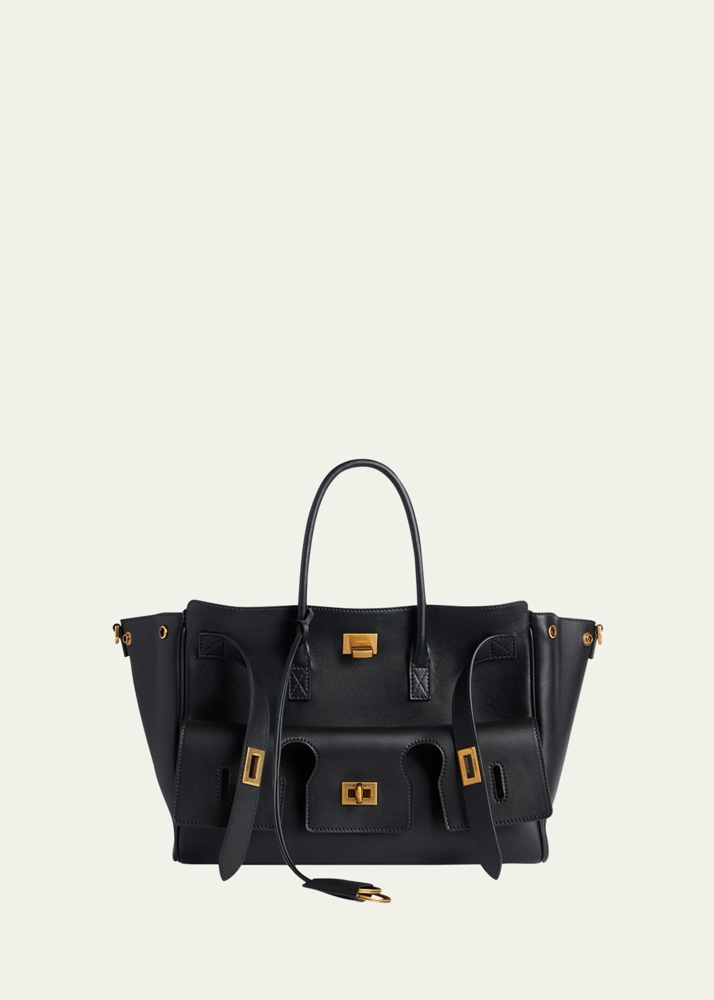 Balenciaga Bel Air Small Leather Top-Handle Bag Image 1 of 7