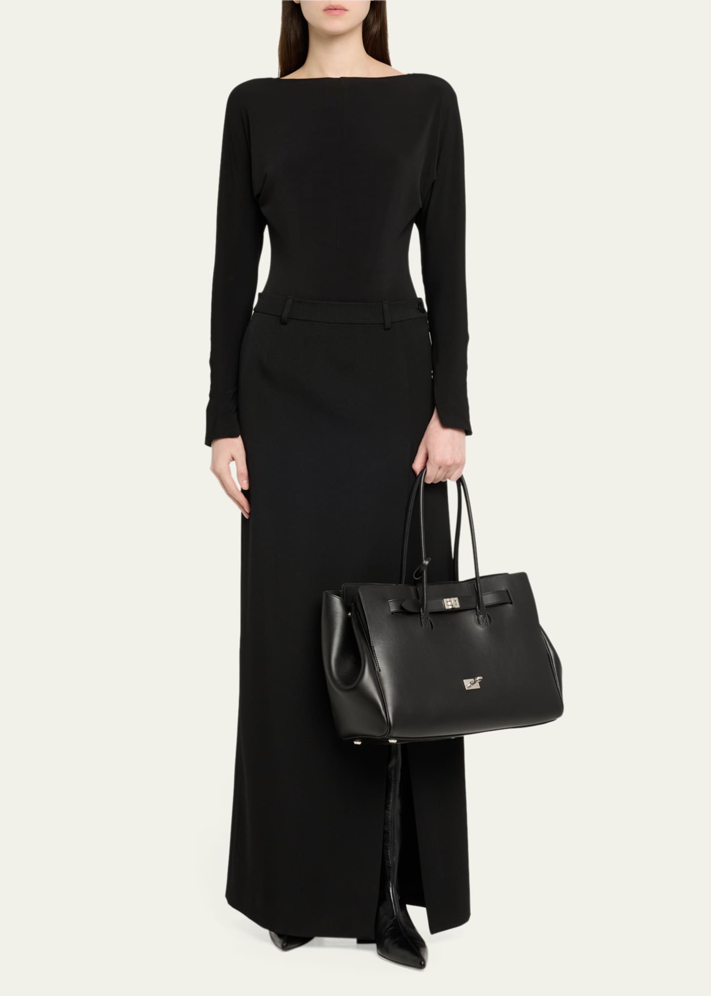 Balenciaga Bel Air Small Leather Top-Handle Bag Image 5 of 7