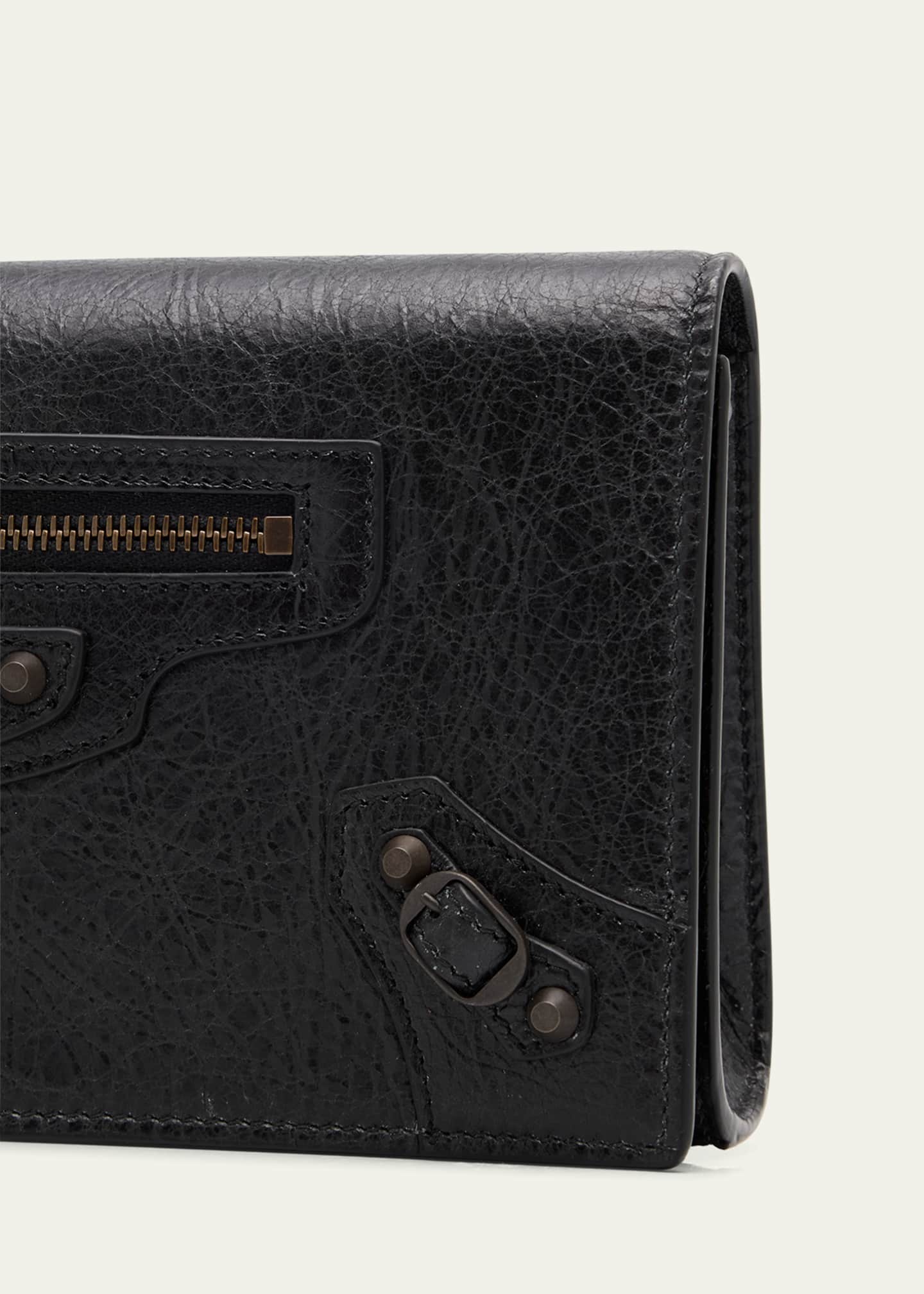 Balenciaga Le City Flap Leather Wallet with Chain Strap Image 6 of 6