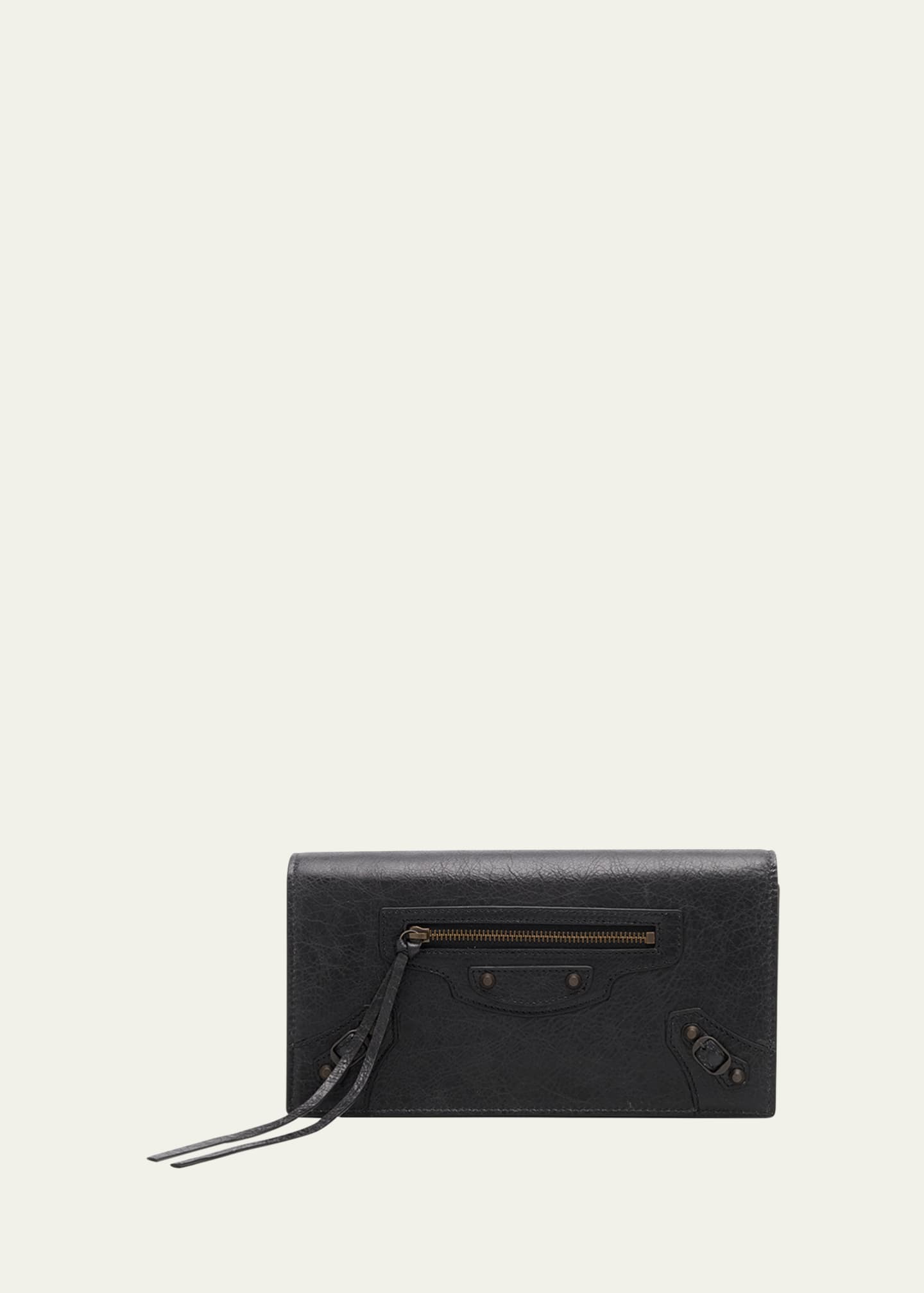 Balenciaga Le City Flap Leather Wallet with Chain Strap Image 1 of 6