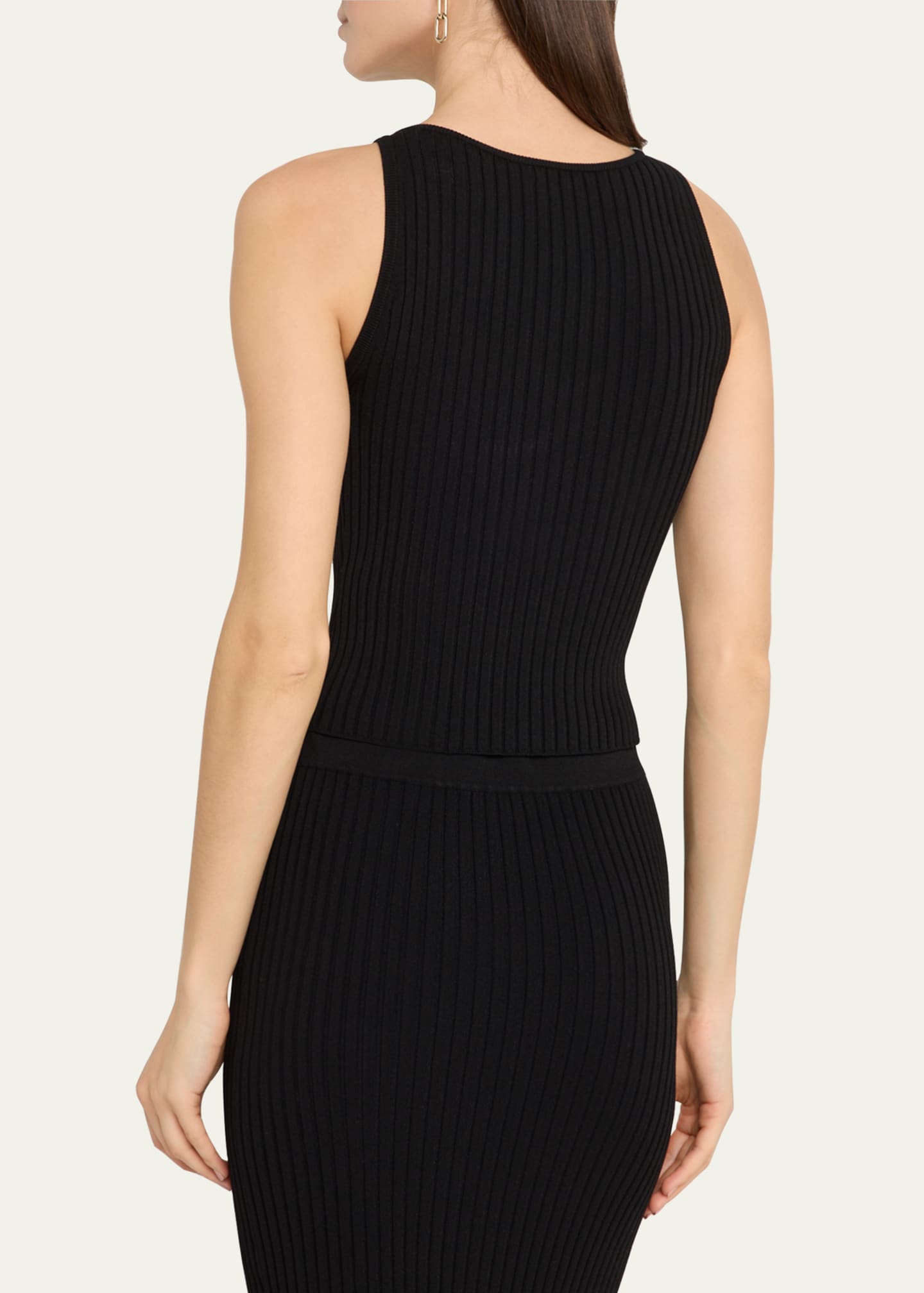 Veronica Beard Nelson Buttoned Tank Top Image 3 of 5