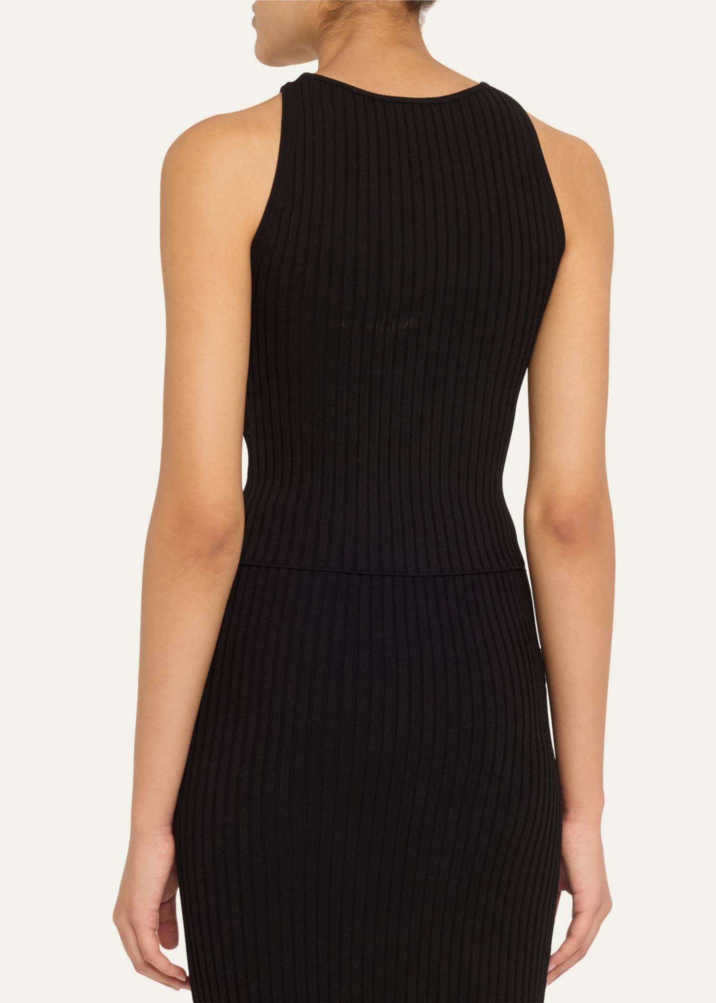 Veronica Beard Tanner Buttoned Rib Midi Skirt Image 3 of 5