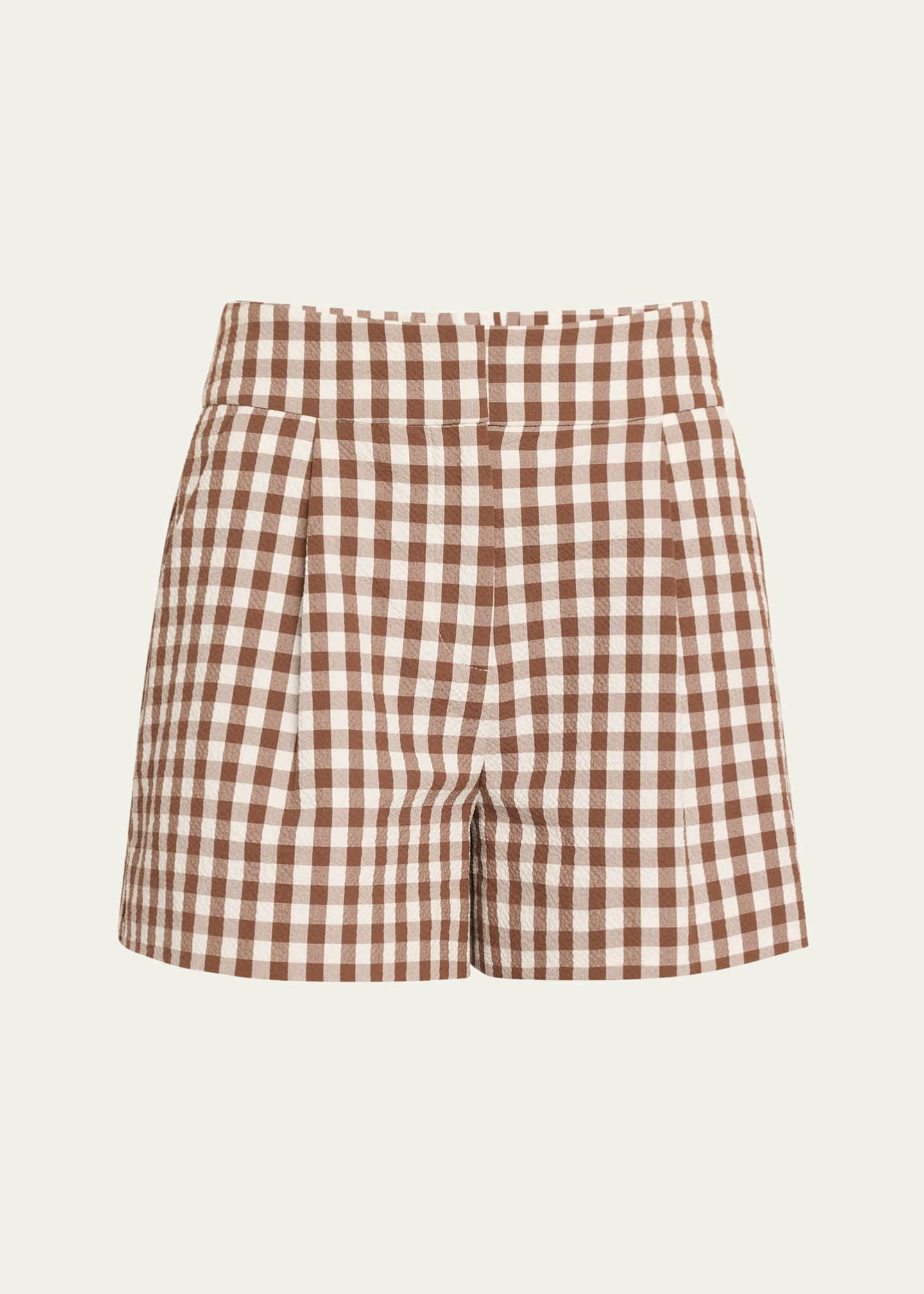 Veronica Beard Haina Gingham Shorts Image 1 of 5