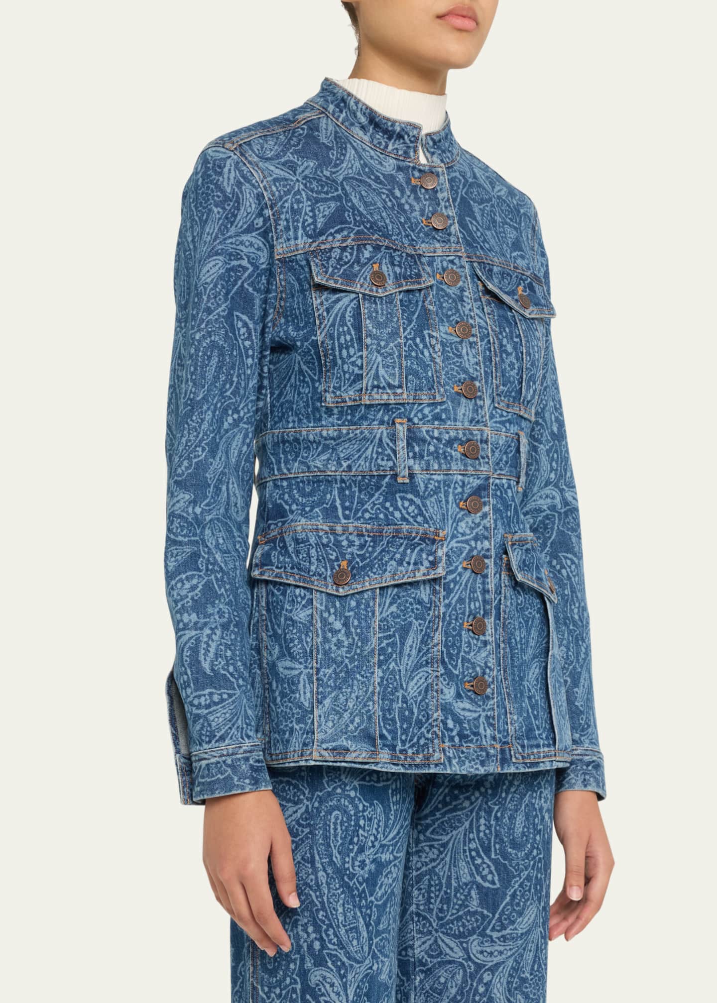 Veronica Beard Tika Denim Jacket Image 4 of 5