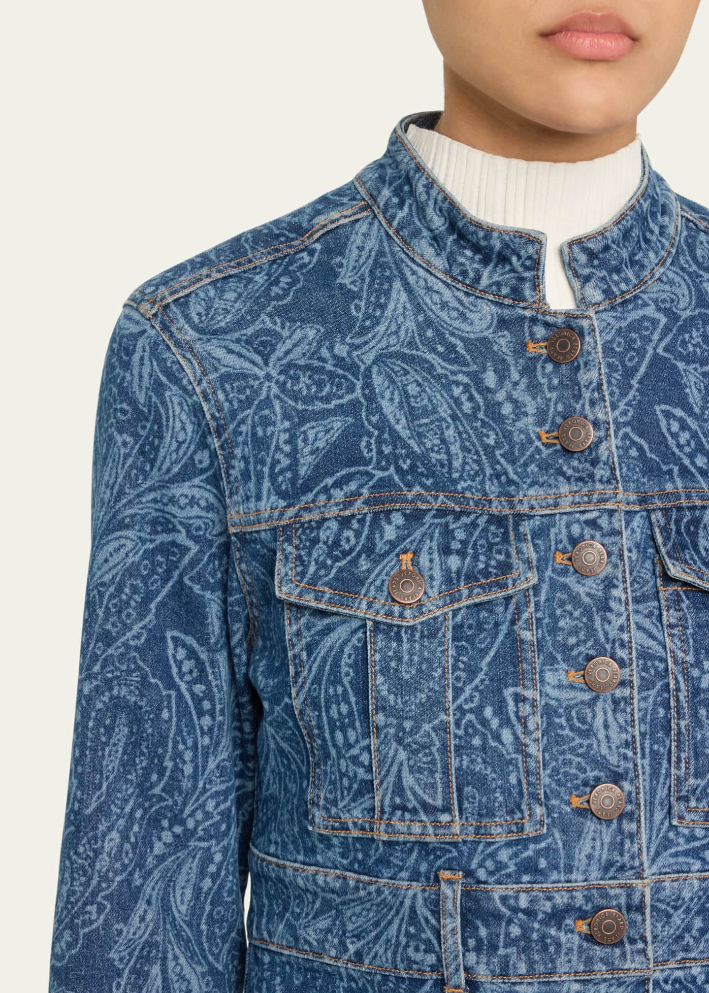 Veronica Beard Tika Denim Jacket Image 5 of 5