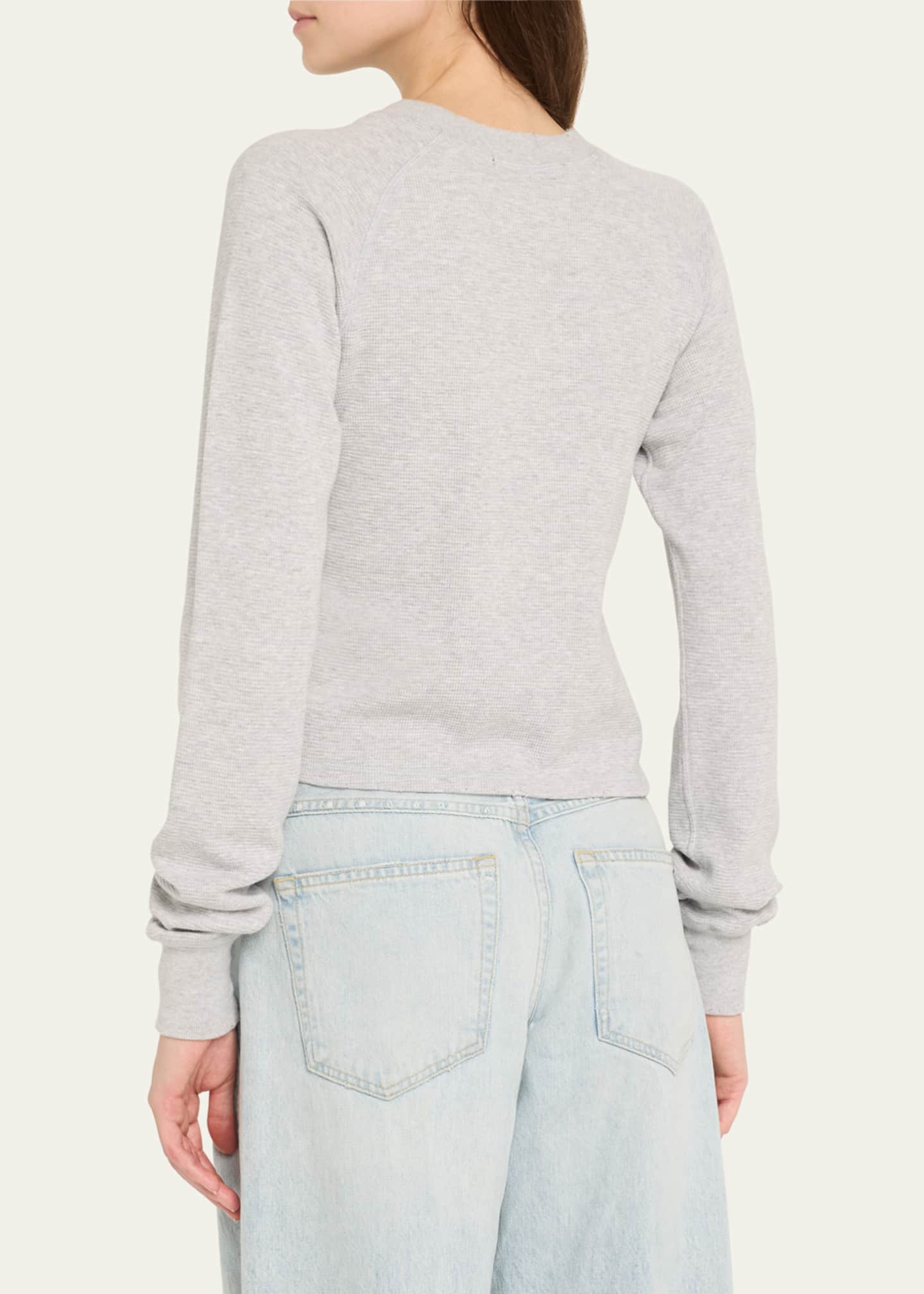AMO Denim Foxy Long-Sleeve Knit Tee Image 3 of 5