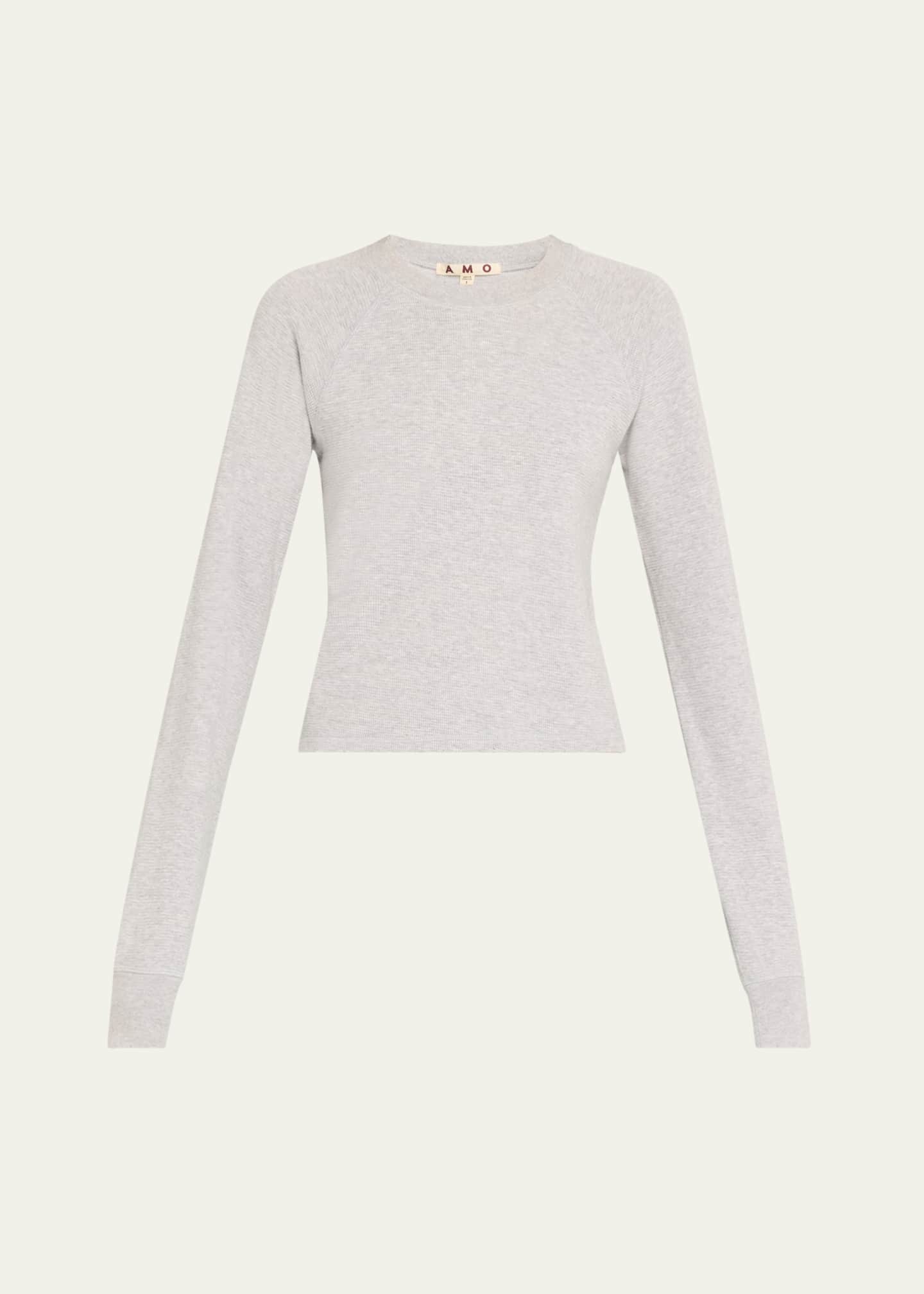 AMO Denim Foxy Long-Sleeve Knit Tee Image 1 of 5