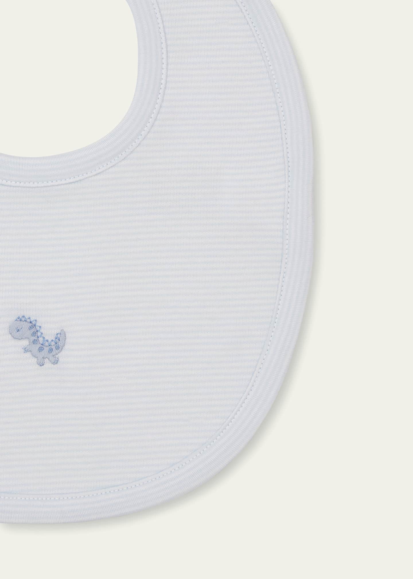 Kissy Kissy Boy's Dino District Hand Embroidered Bib Image 2 of 2