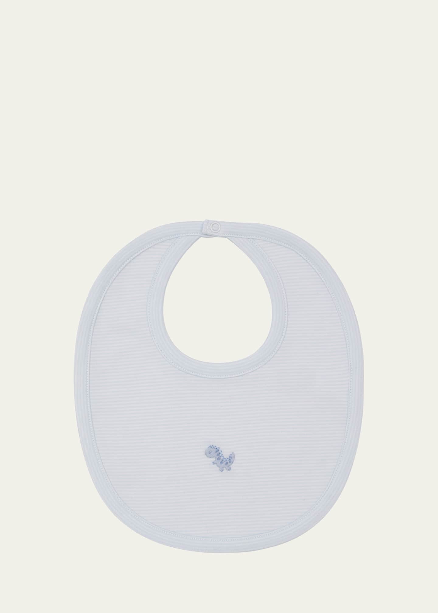 Kissy Kissy Boy's Dino District Hand Embroidered Bib Image 1 of 2