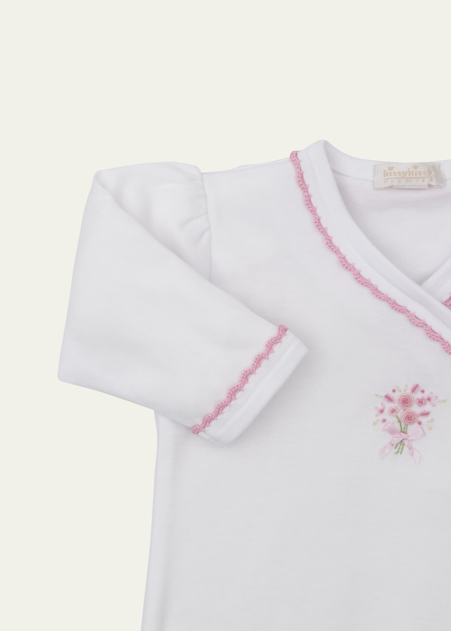 Kissy Kissy Girl's Premier Garden Bouquet Footie, Size Newborn-9M Image 2 of 2