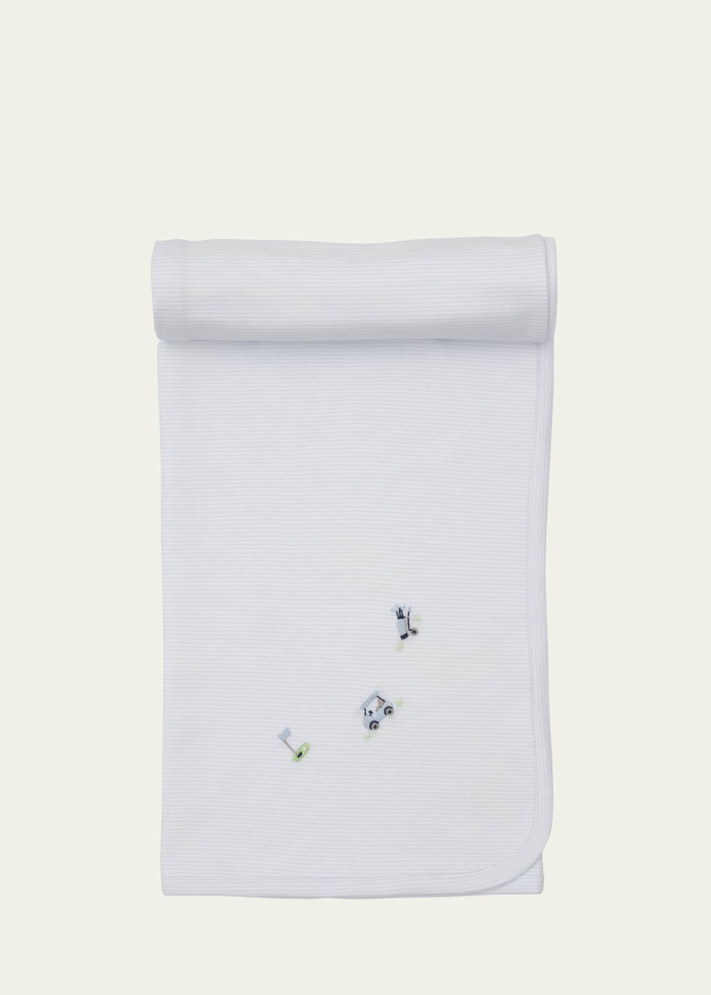 Kissy Kissy Boy's Premier Fairway Foursome Embroidered Blanket Image 1 of 2