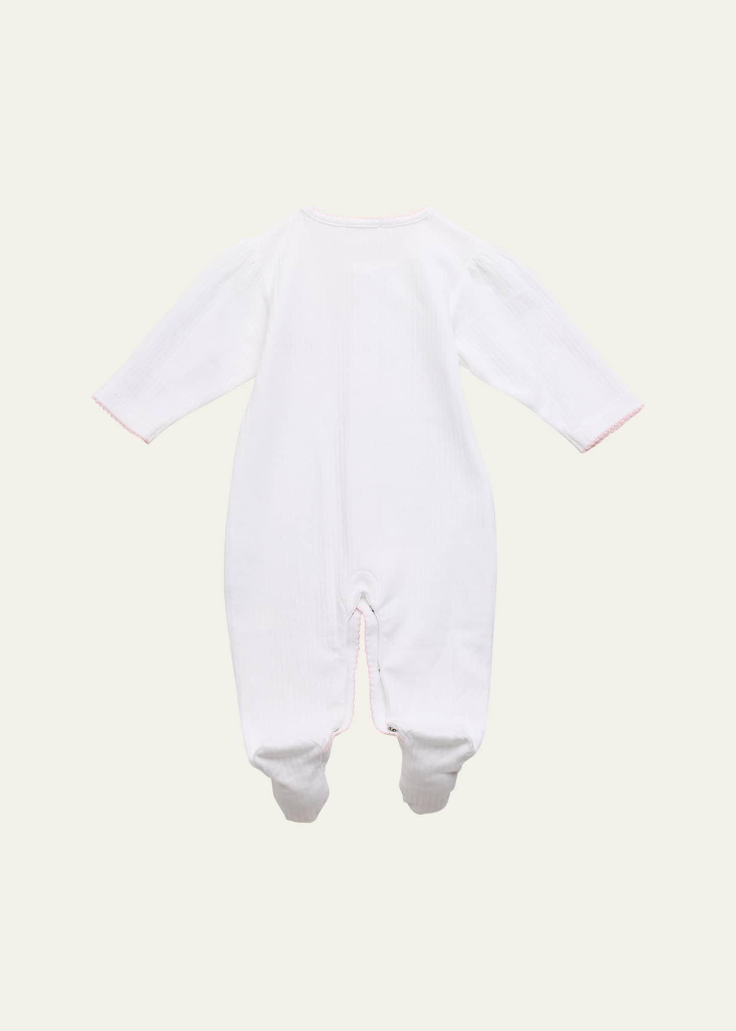 Kissy Kissy Girl's Premier Baa Baa Baby Sheep Footie, Size Newborn-9M Image 2 of 3