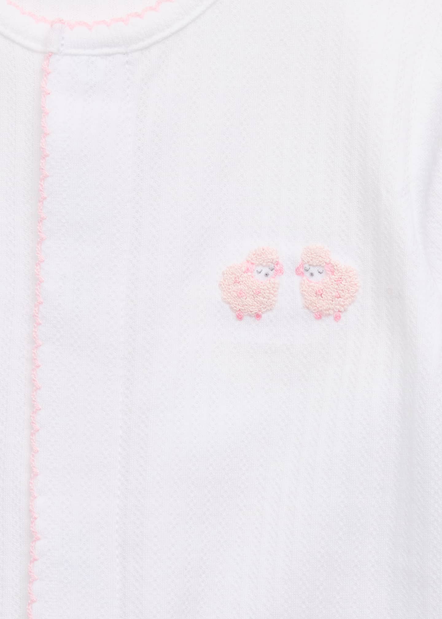 Kissy Kissy Girl's Premier Baa Baa Baby Sheep Footie, Size Newborn-9M Image 3 of 3