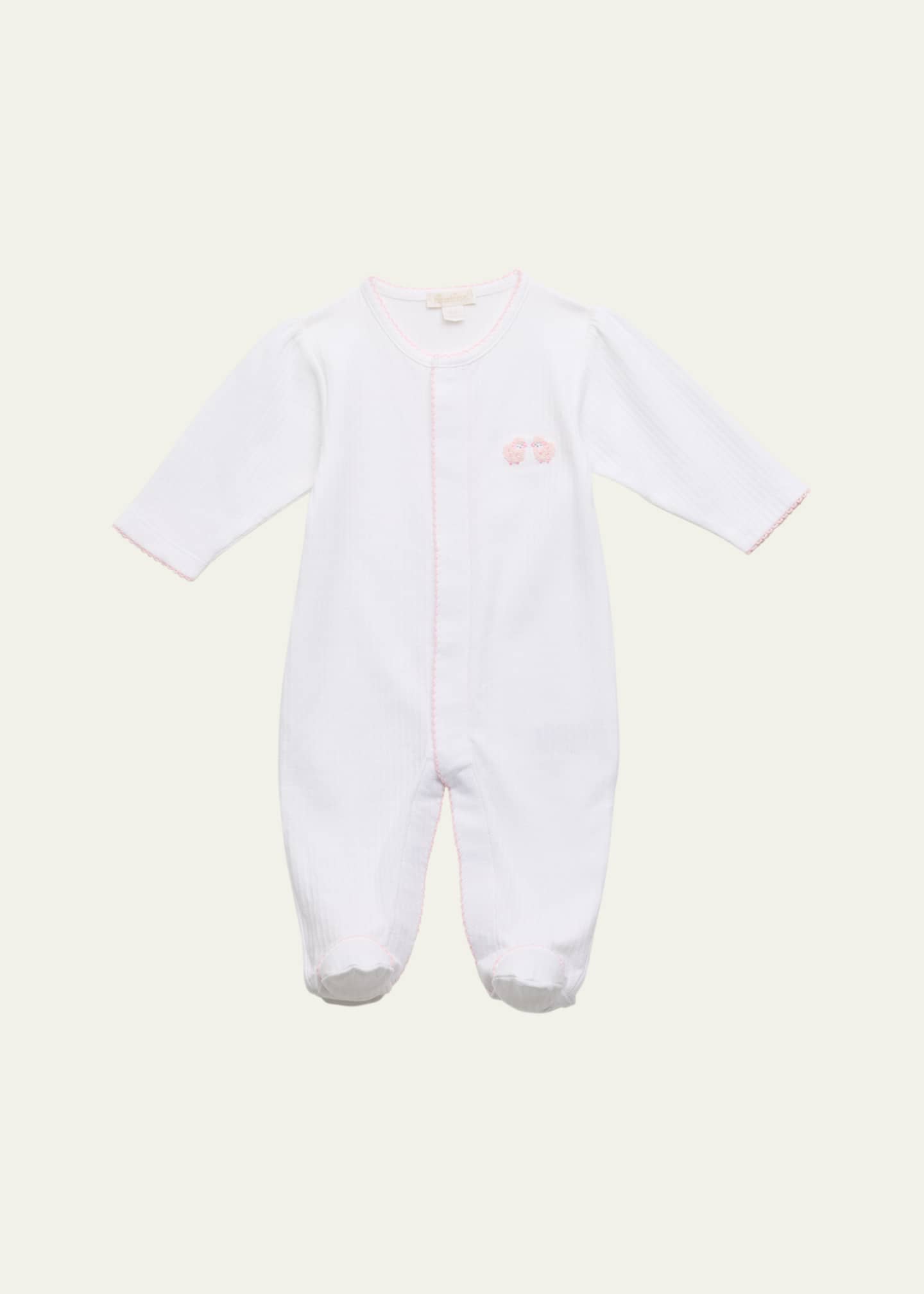 Kissy Kissy Girl's Premier Baa Baa Baby Sheep Footie, Size Newborn-9M Image 1 of 3
