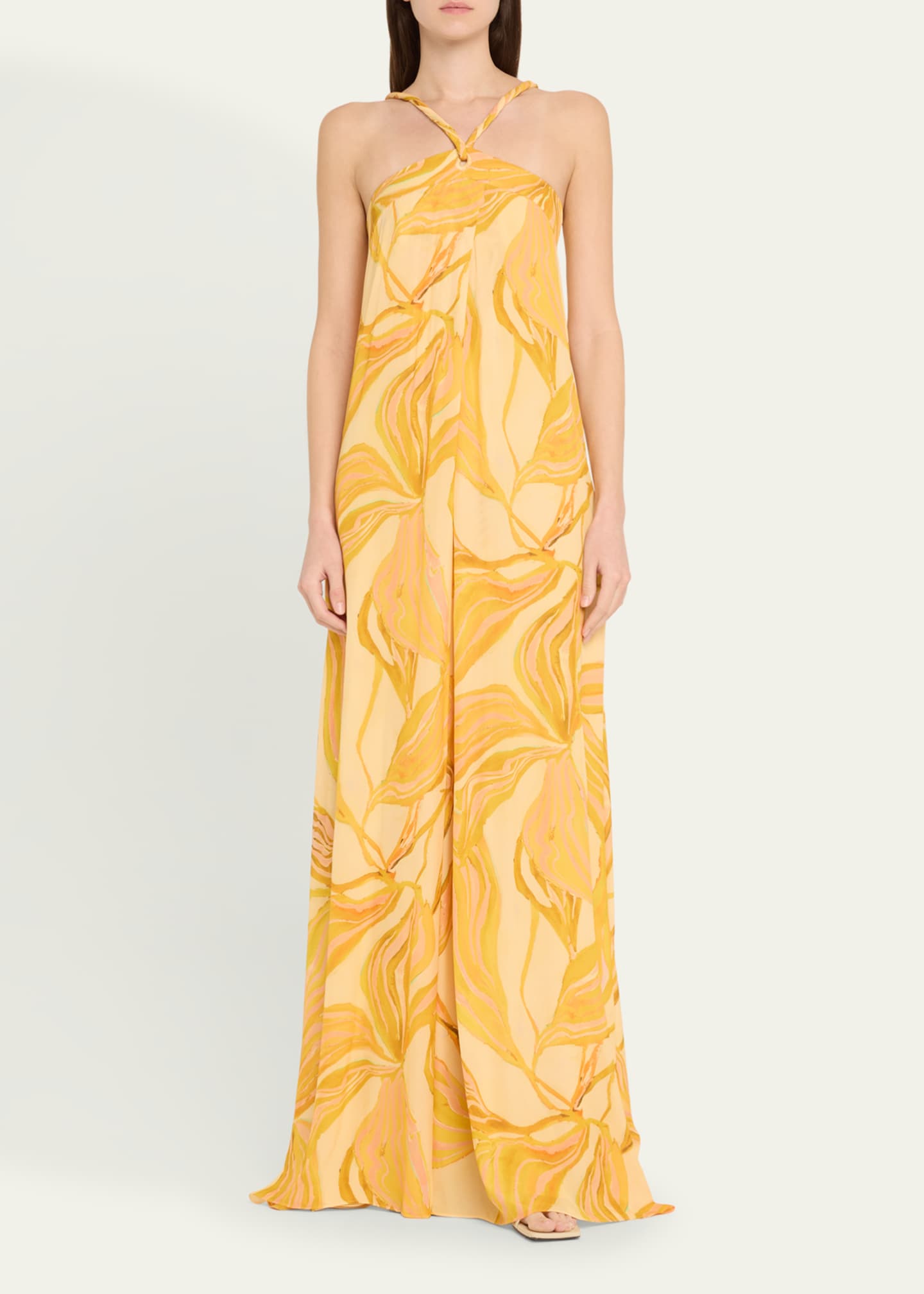 Alexis Amalfi Floral Halter Maxi Dress Image 2 of 5