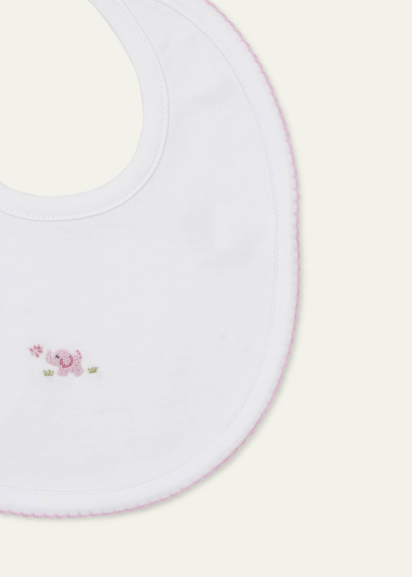 Kissy Kissy Girl's Premier Elephant Empire Embroidered Bib Image 2 of 2
