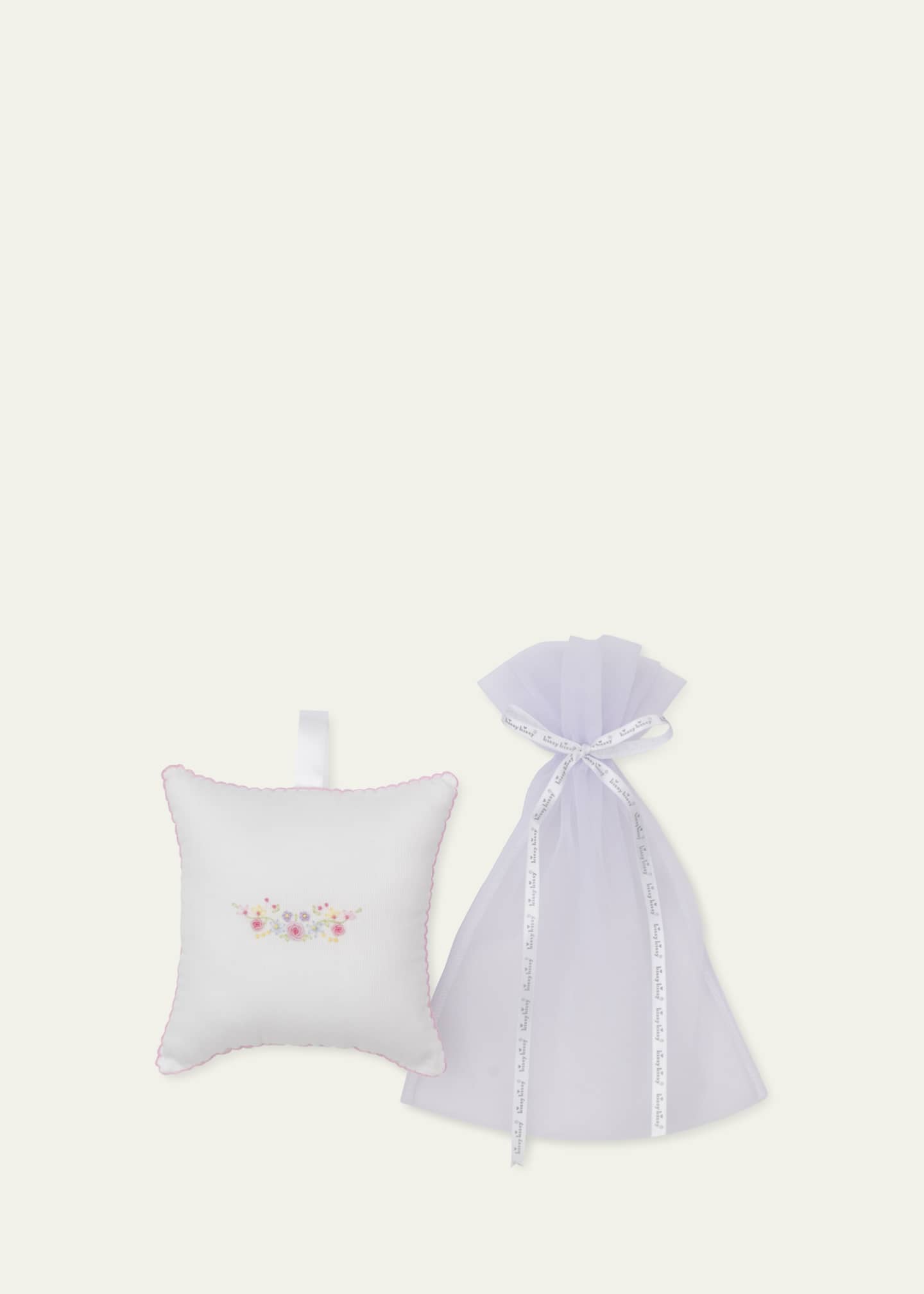 Kissy Kissy Girl's Premier Flowers and Vines Musical Pillow with Tulle Bag Image 2 of 3