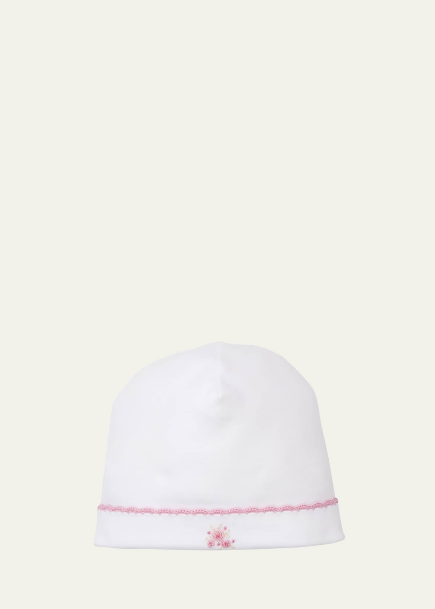 Kissy Kissy Girl's Premier Garden Bouquet Embroidered Hat, Size Newborn Image 1 of 2
