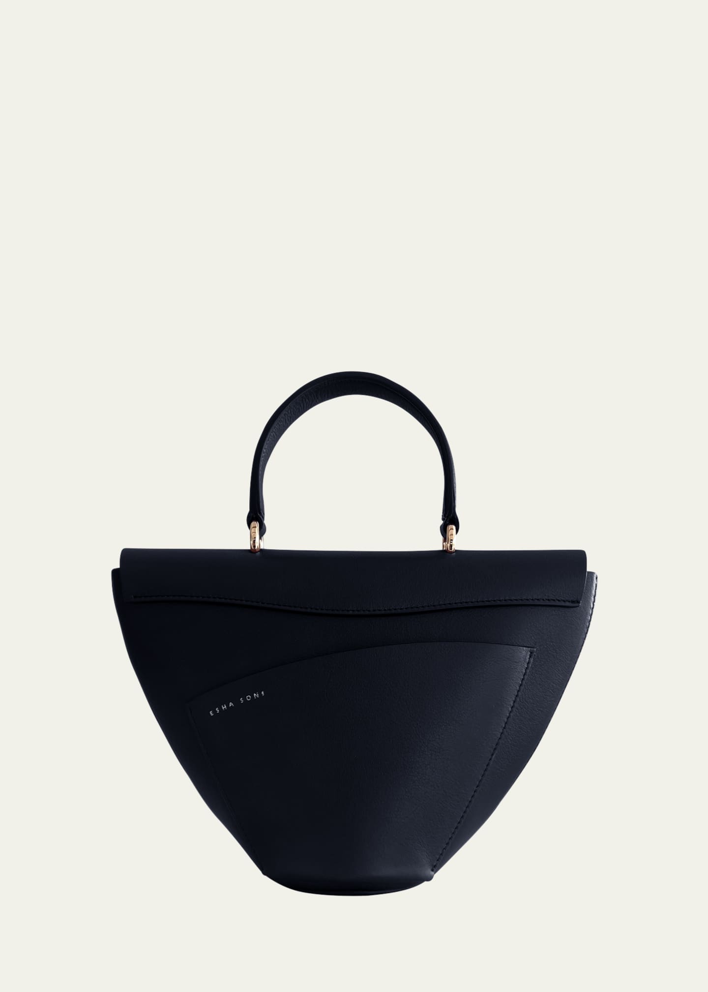 ESHA SONI Orb Flap Leather Top-Handle Bag Image 3 of 4