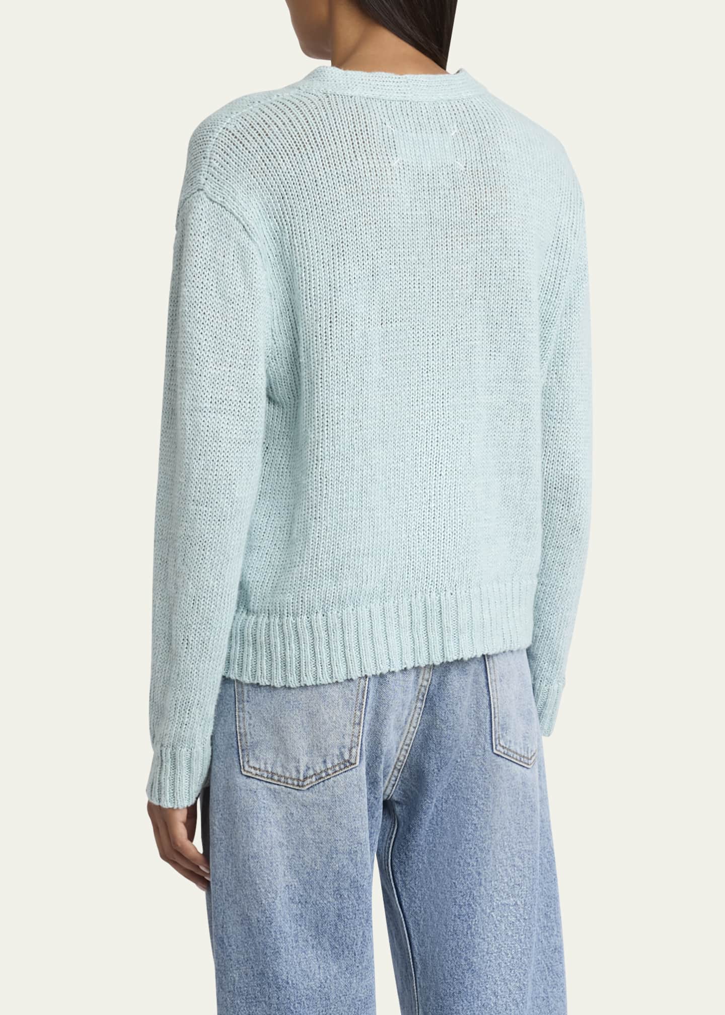 Maison Margiela V-Neck Hemp Cardigan Image 3 of 5