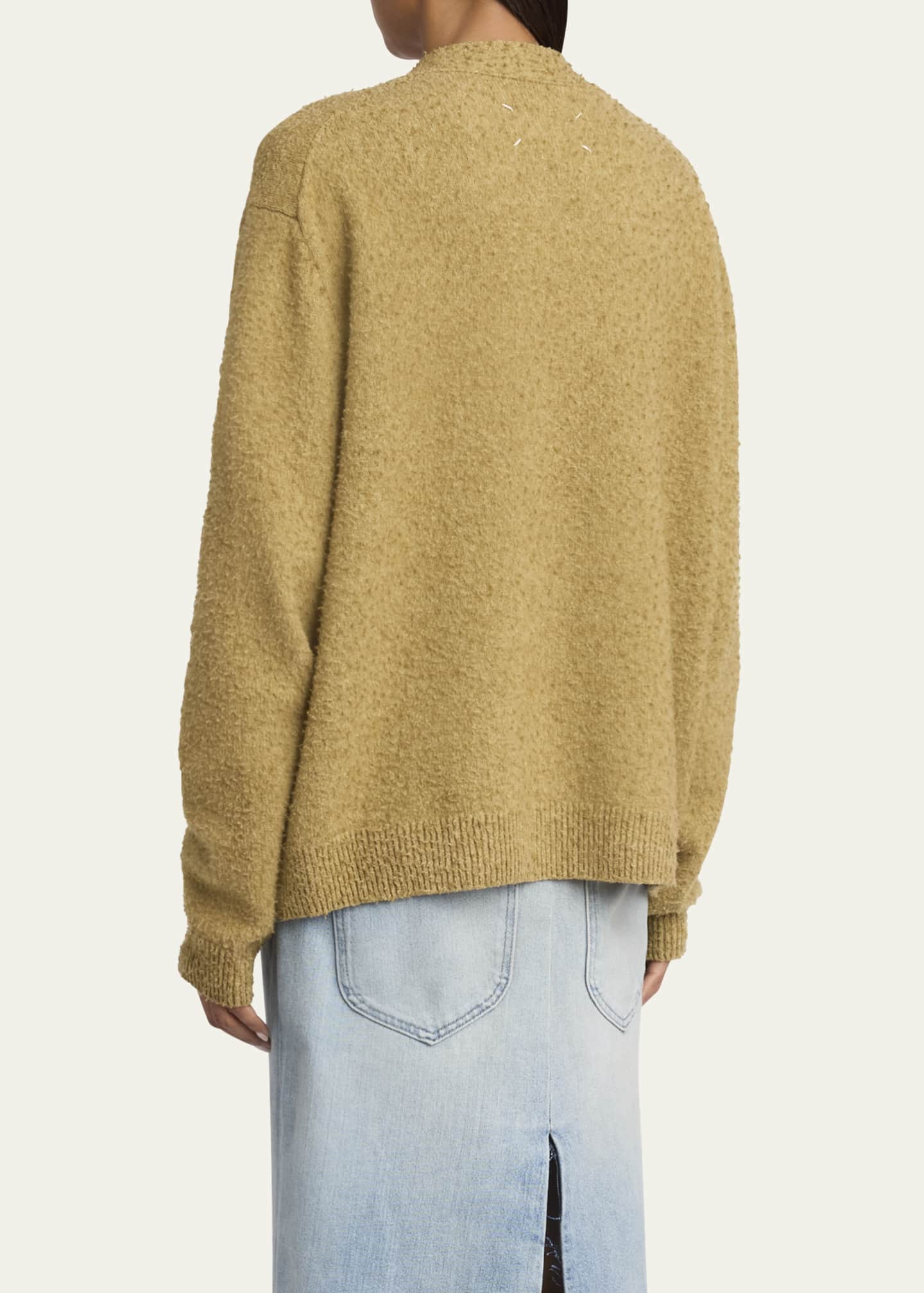 Maison Margiela V-Neck Wool Cardigan Image 3 of 5