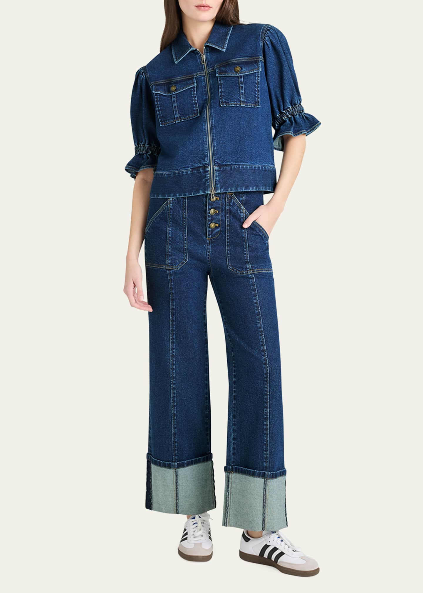 Cinq a Sept Benji Cuffed Jeans Image 2 of 4