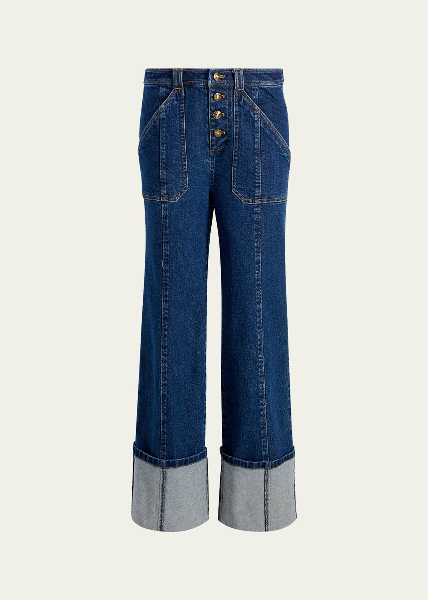 Cinq a Sept Benji Cuffed Jeans Image 1 of 4