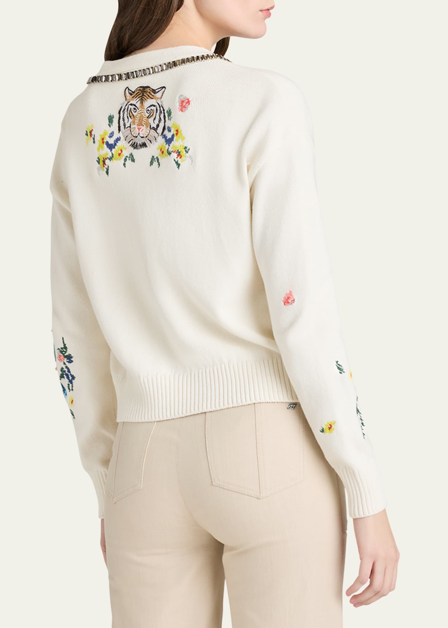 Cinq a Sept Nyla Animal Cardigan Image 3 of 4