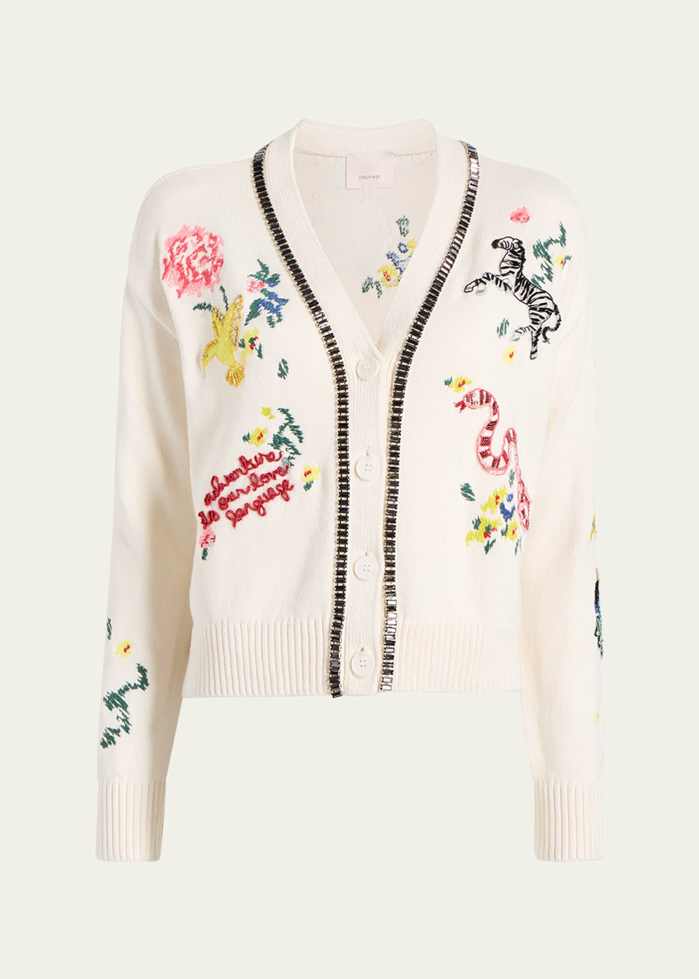 Cinq a Sept Nyla Animal Cardigan Image 1 of 4