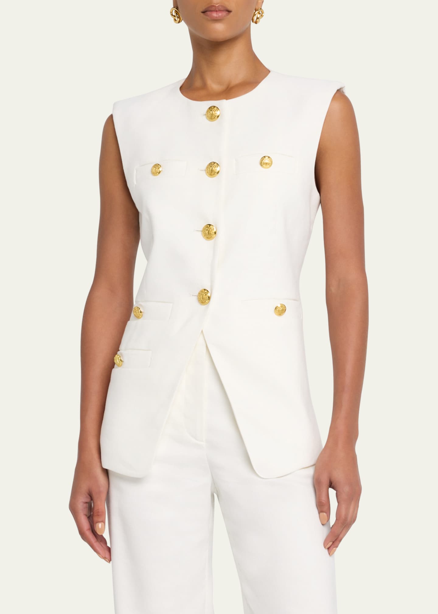 Veronica Beard Tamara Tailored Vest Image 4 of 5
