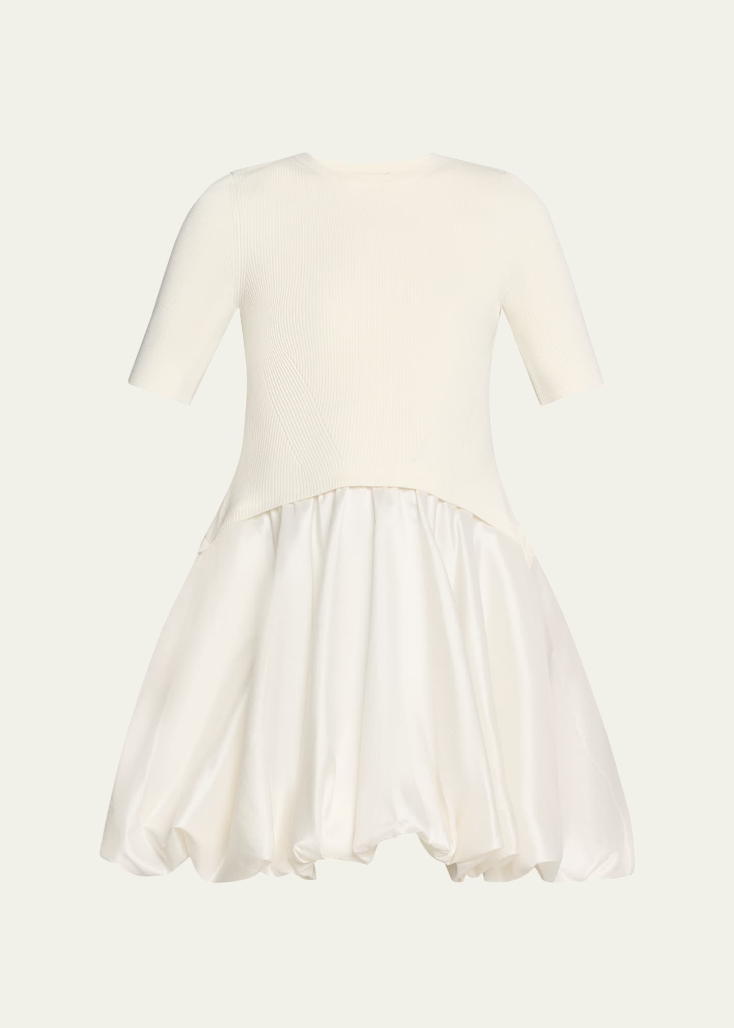 SIMKHAI Kenny Short-Sleeve Bubble Dress Image 1 of 5