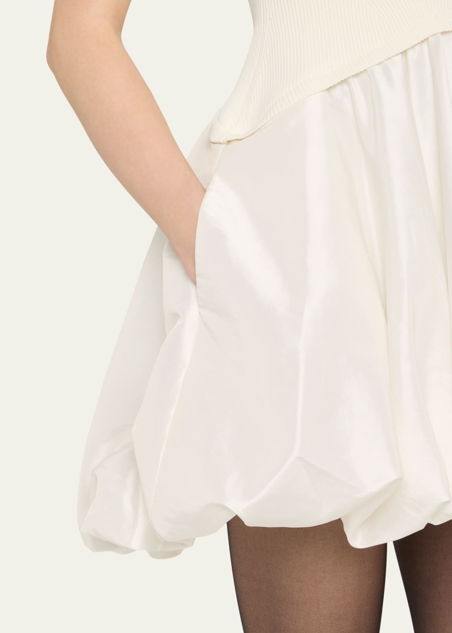 SIMKHAI Kenny Short-Sleeve Bubble Dress Image 5 of 5