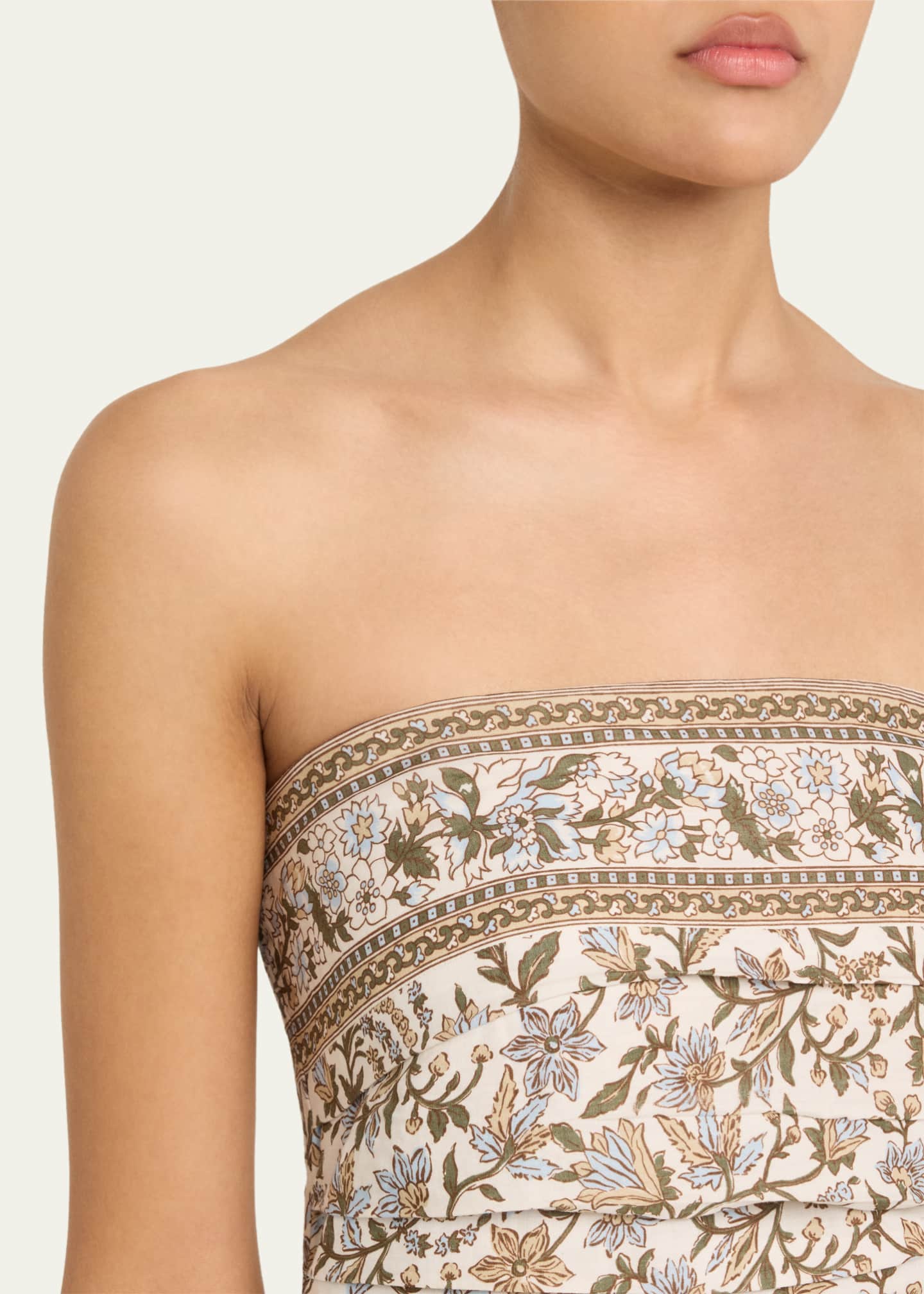 Veronica Beard Lana Floral Strapless Maxi Dress Image 5 of 5