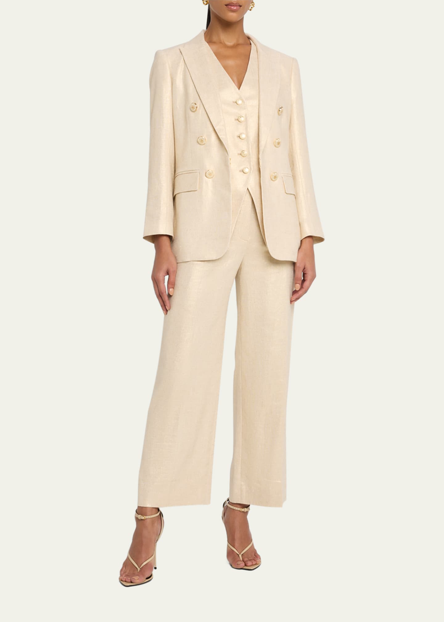 Veronica Beard Brixton Wide-Leg Pants Image 2 of 5