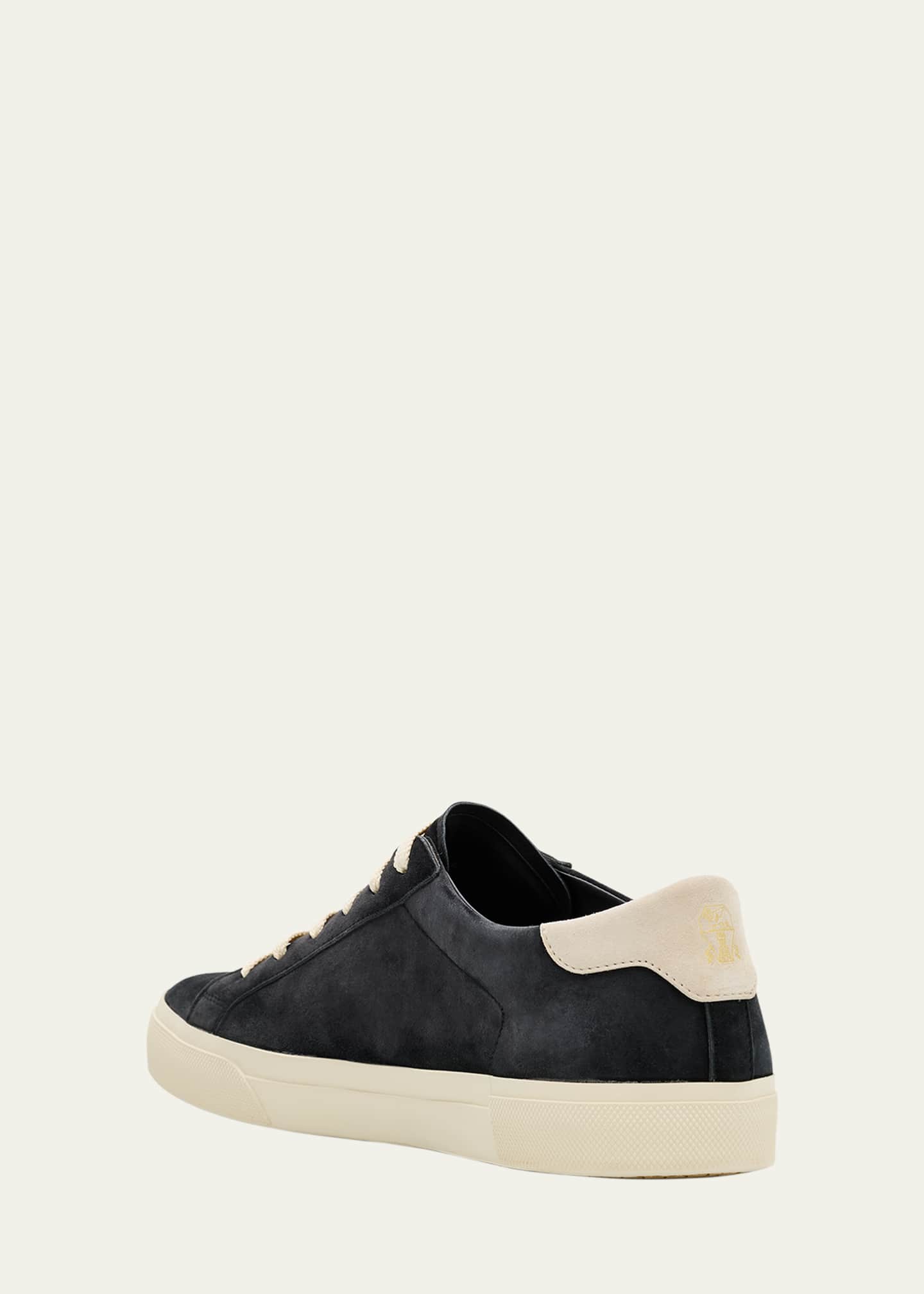 Brunello Cucinelli Men's Suede Low-Top Sneakers Image 4 of 6