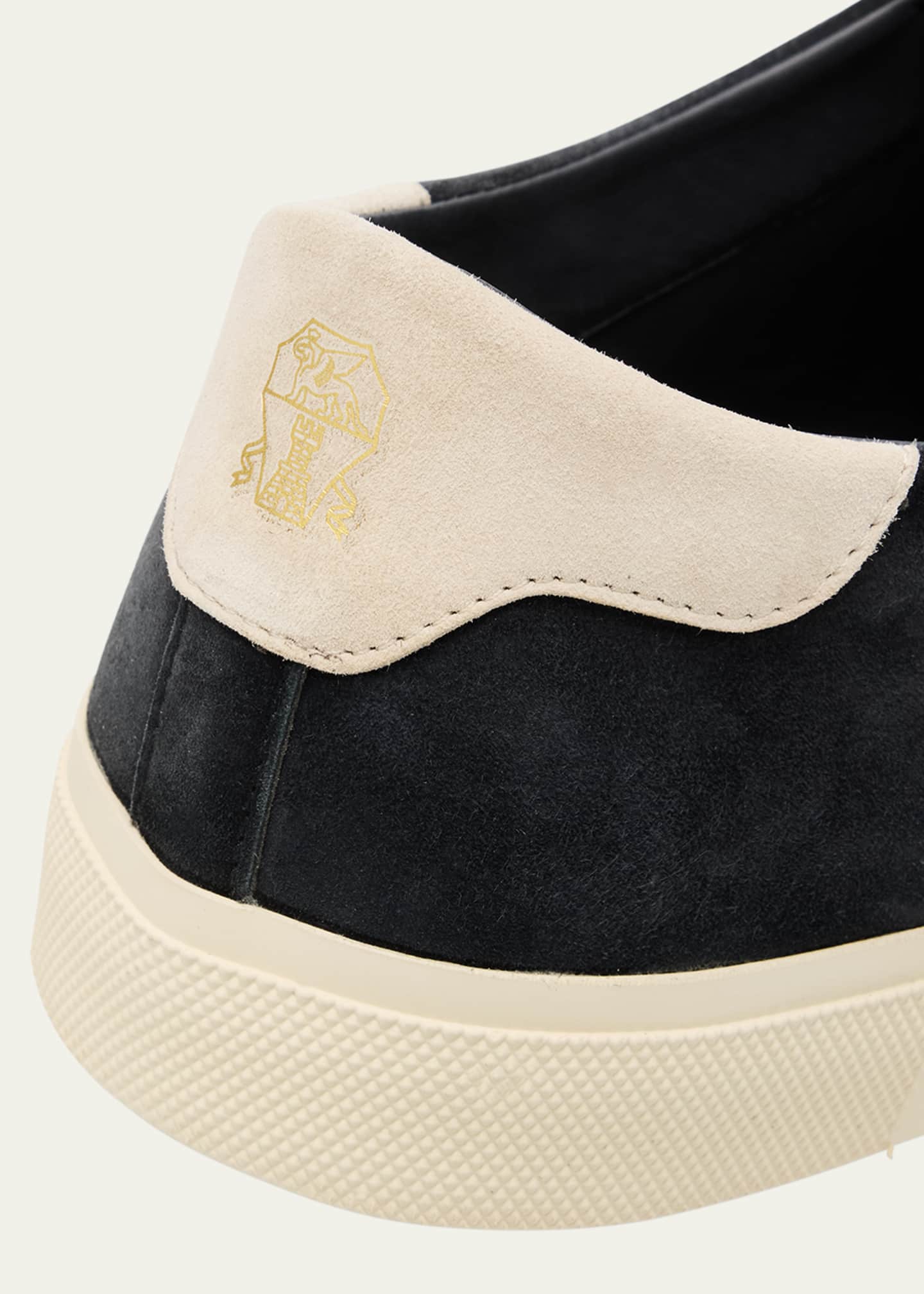 Brunello Cucinelli Men's Suede Low-Top Sneakers Image 5 of 6