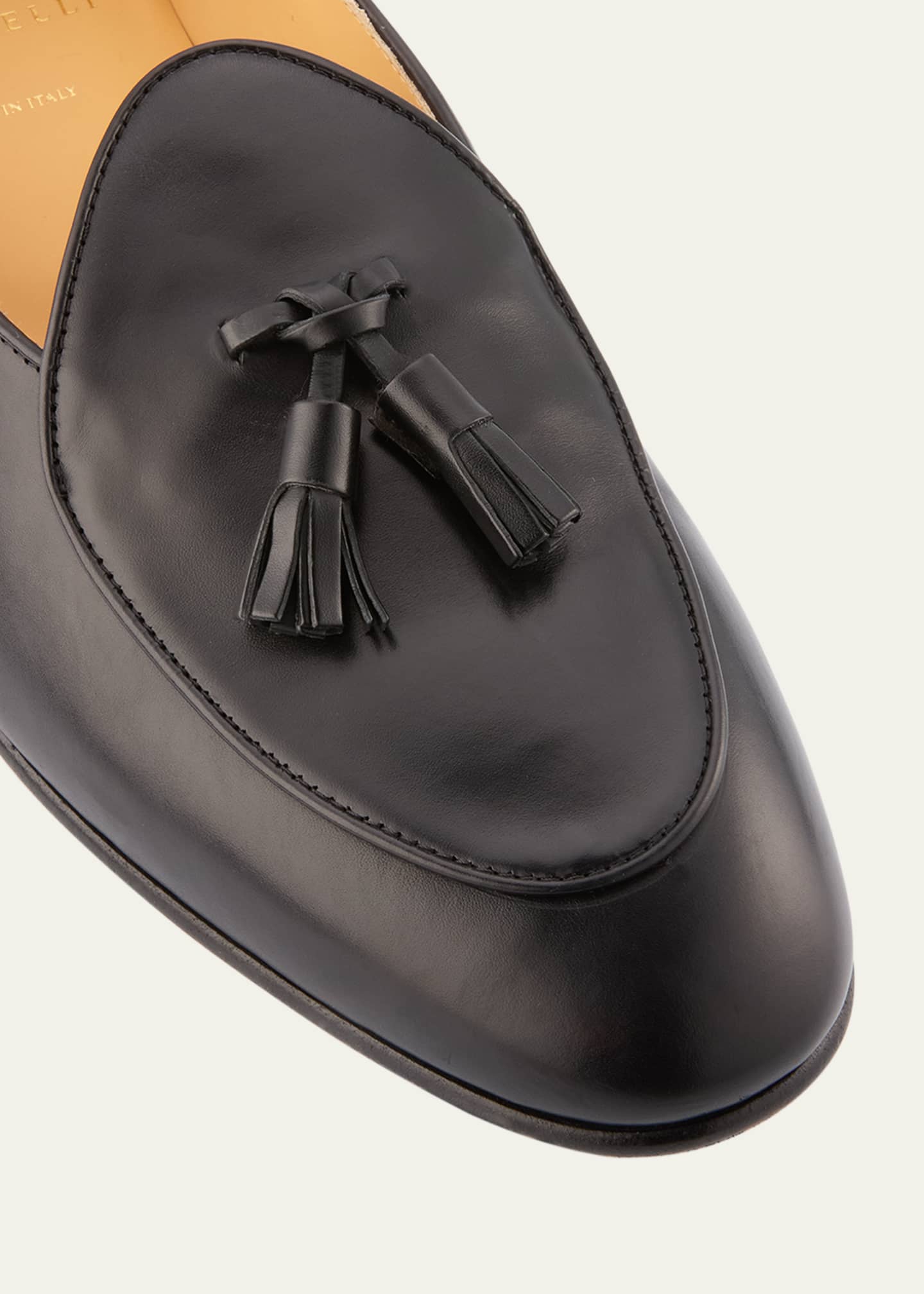 Brunello Cucinelli Men's Leather Tassel Loafers Image 5 of 6