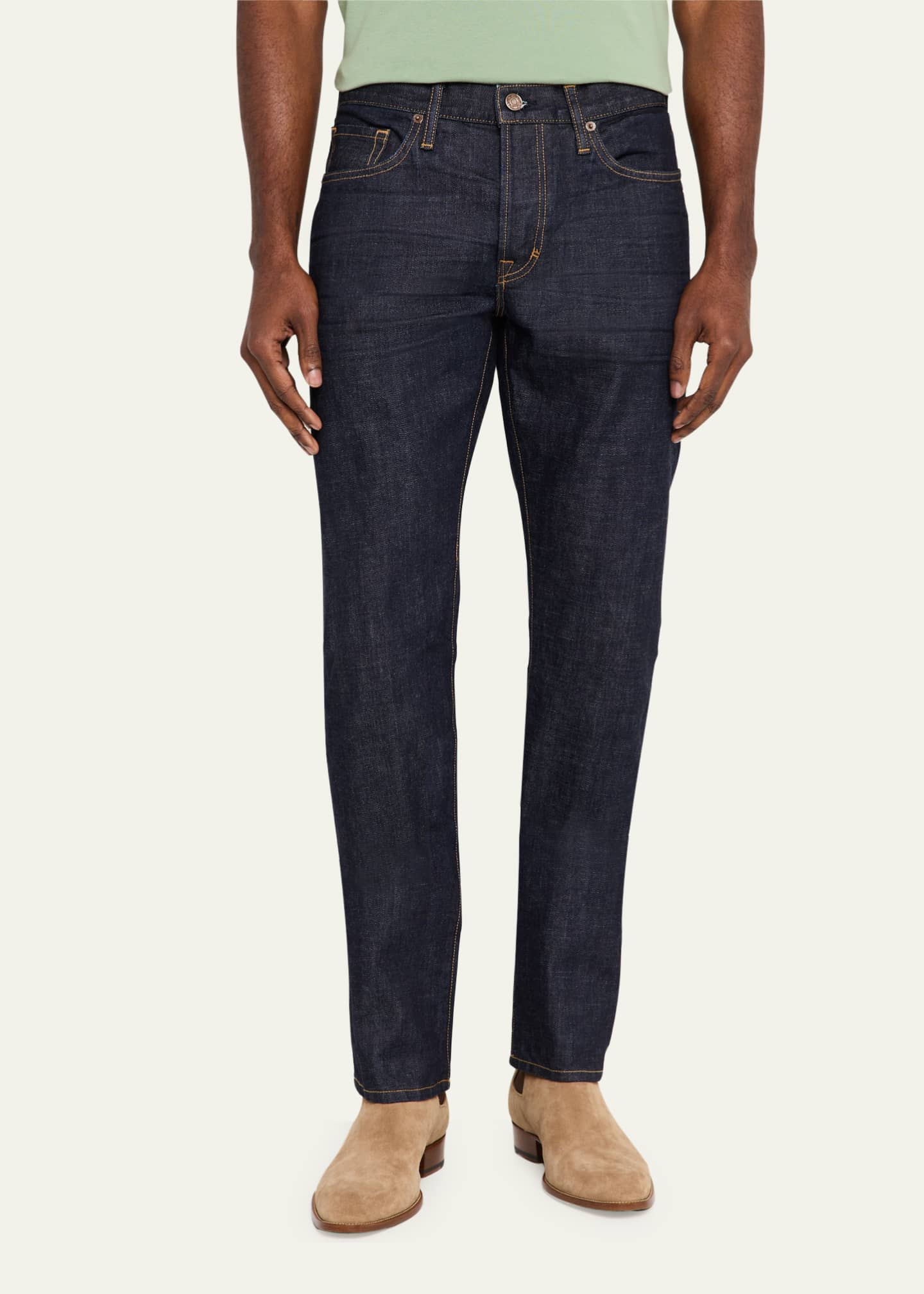TOM FORD Men's Straight-Fit Stretch Jeans Image 4 of 5
