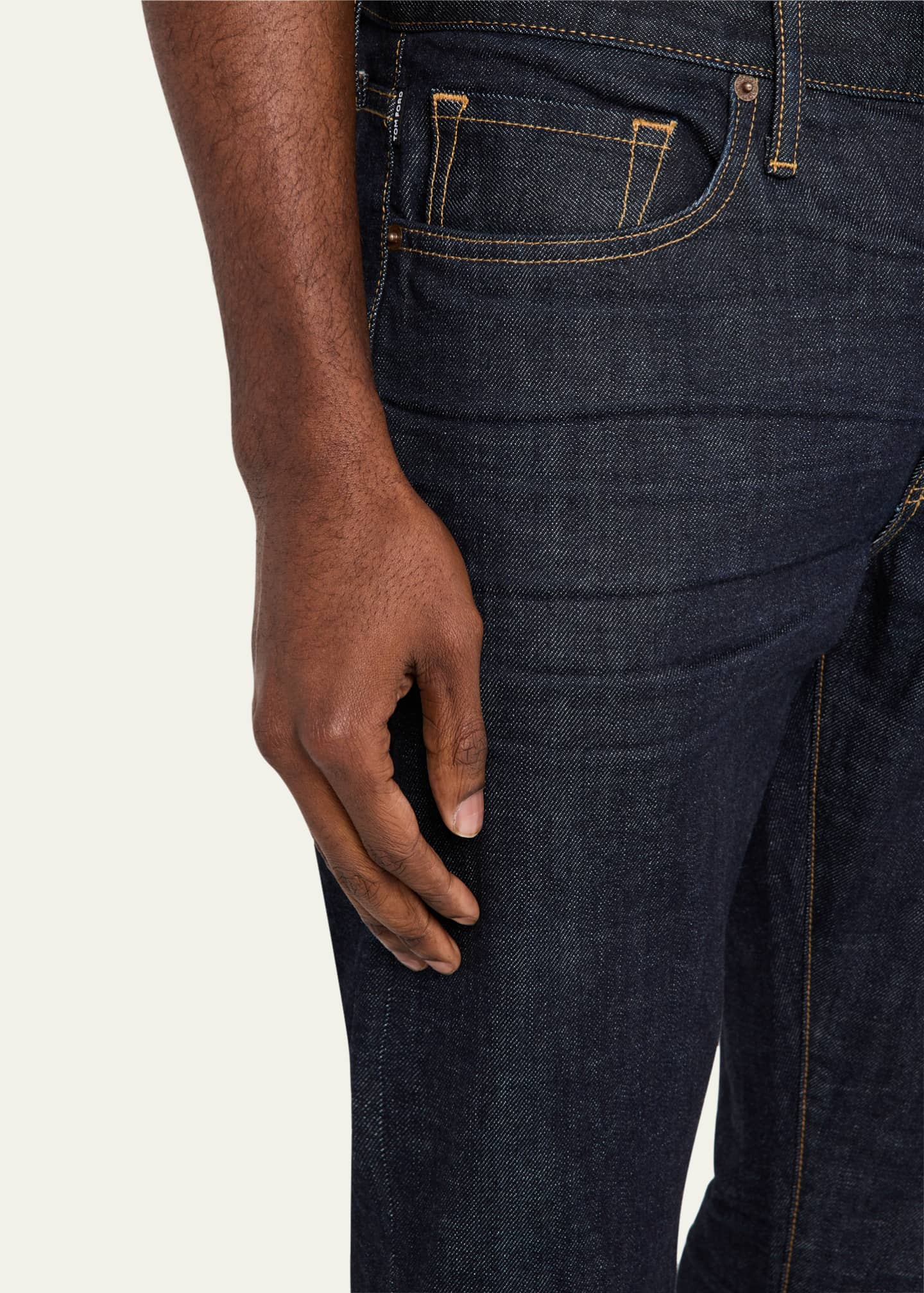 TOM FORD Men's Straight-Fit Stretch Jeans Image 5 of 5