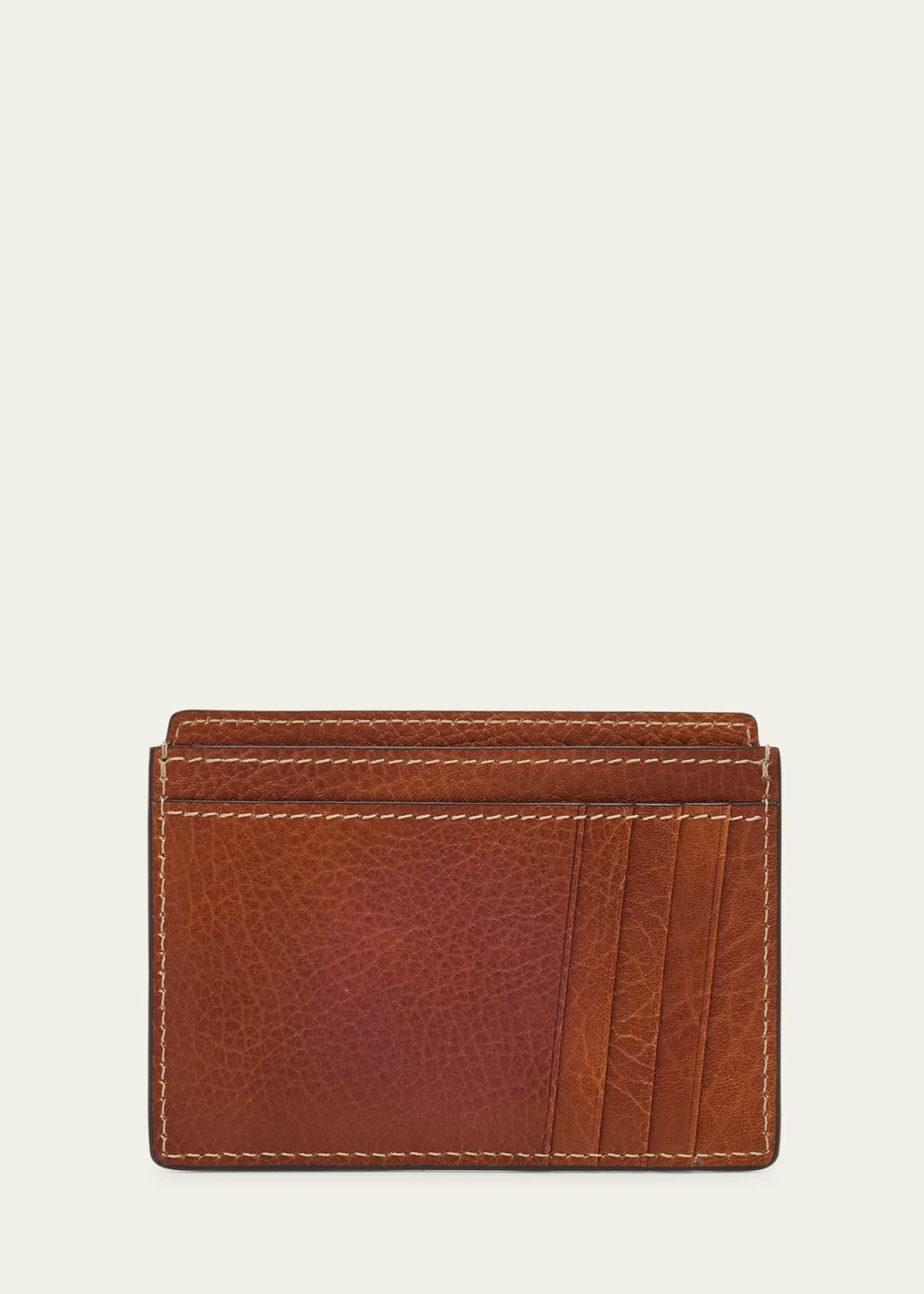 Brunello Cucinelli Men's Grained Leather Card Holder Image 3 of 3