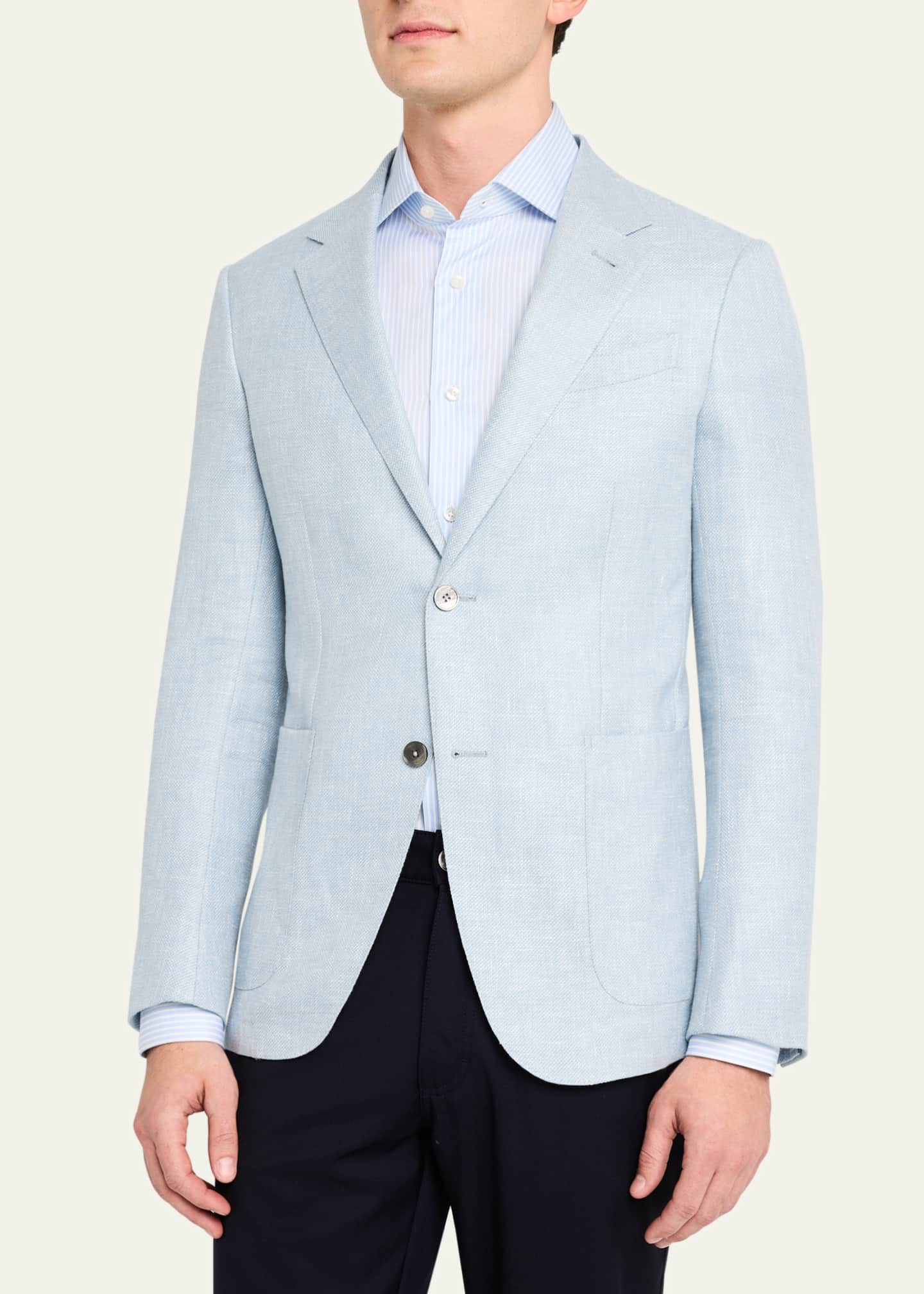 ZEGNA Men's Cashmere-Blend Sport Coat Image 4 of 8