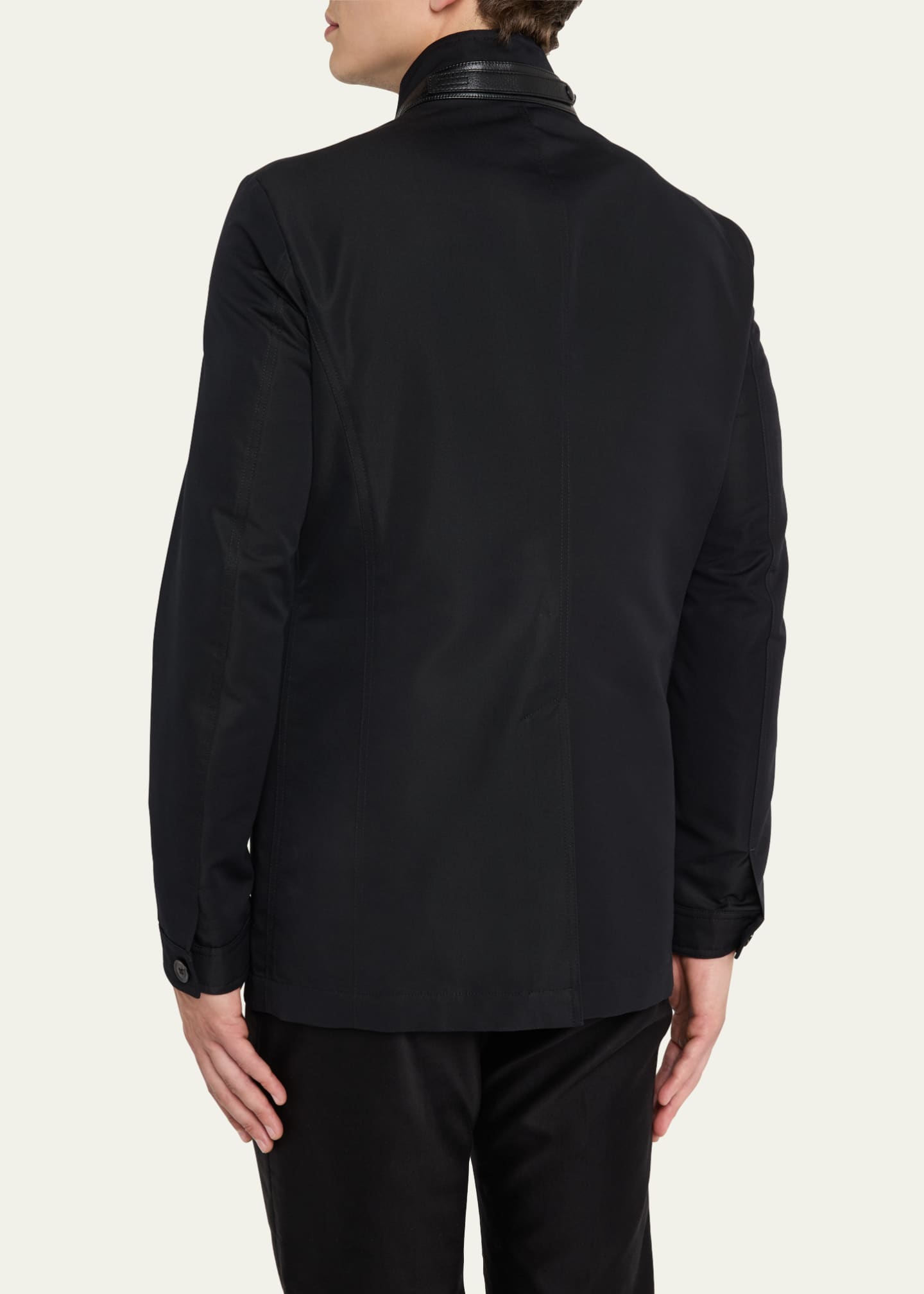 TOM FORD Men's Compact Nylon Military Jacket Image 3 of 5