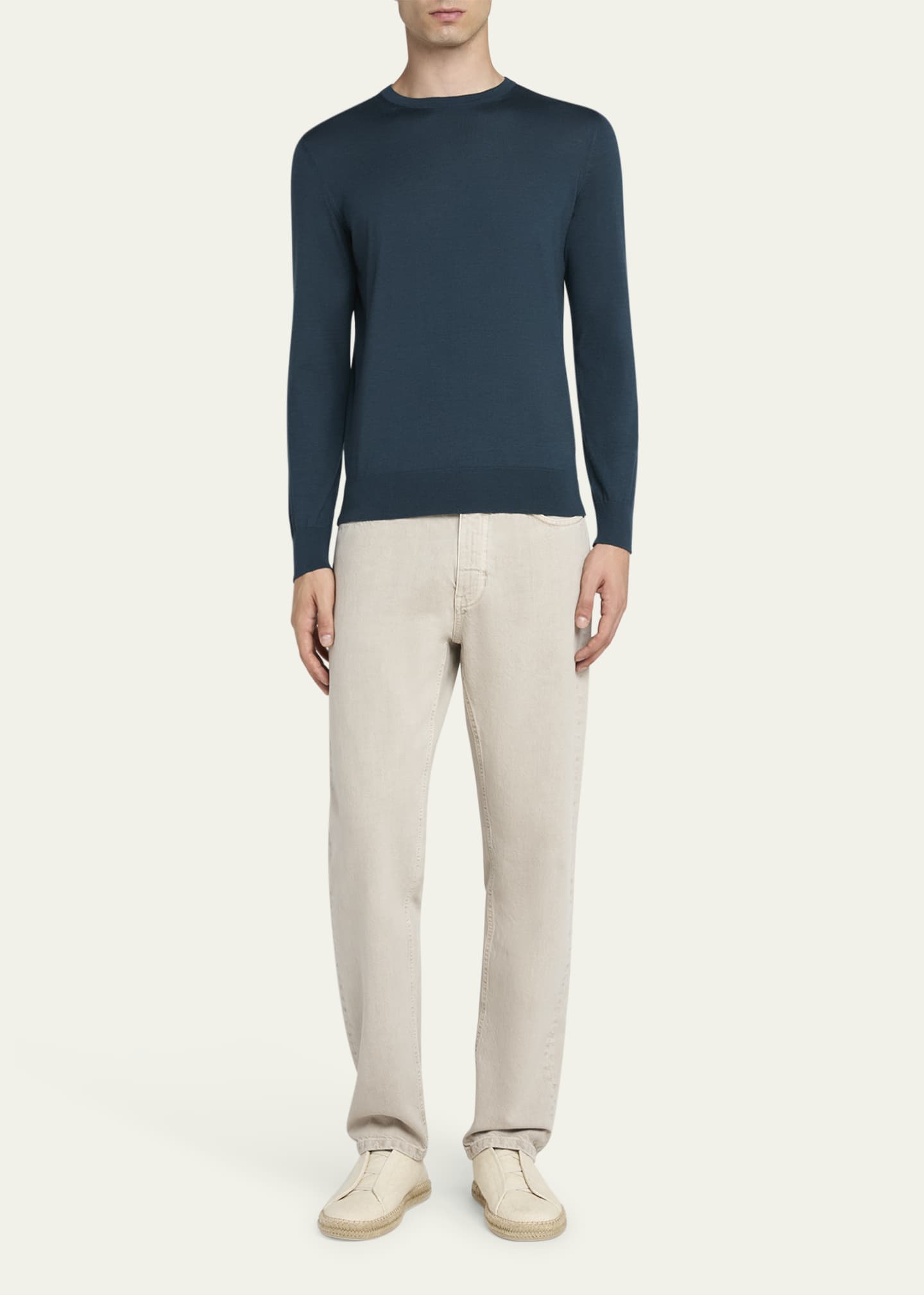 ZEGNA Men's Comfort Five-Pocket Jeans Image 2 of 5