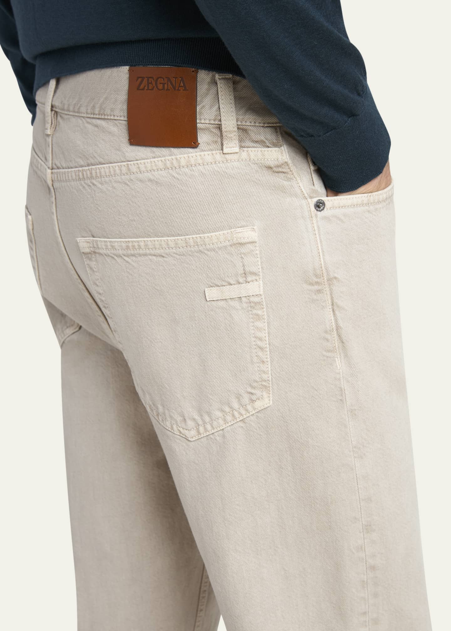 ZEGNA Men's Comfort Five-Pocket Jeans Image 5 of 5