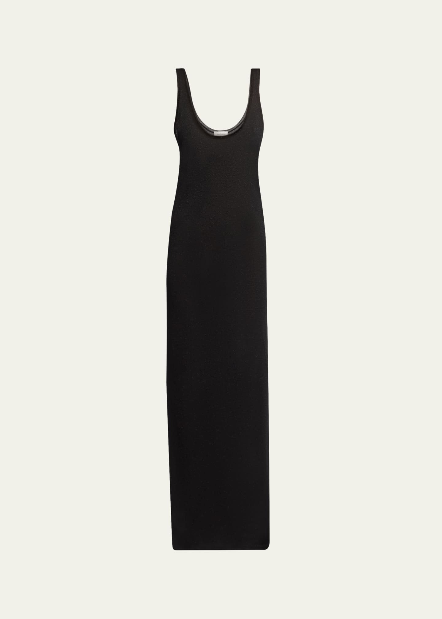 Saint Laurent Maxi Scoop-Neck Tank Dress Image 1 of 5