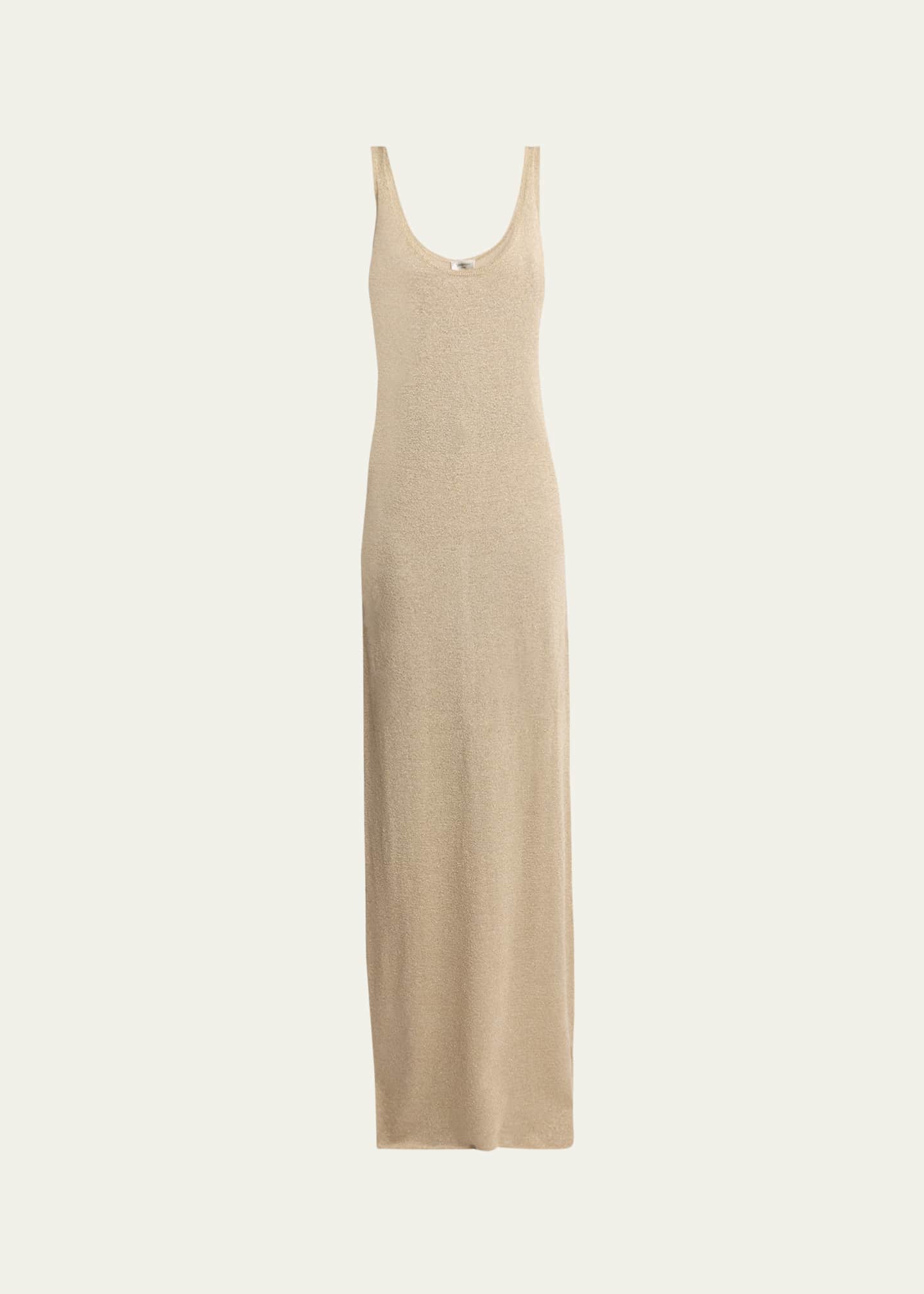 Saint Laurent Maxi Scoop-Neck Tank Dress Image 1 of 5