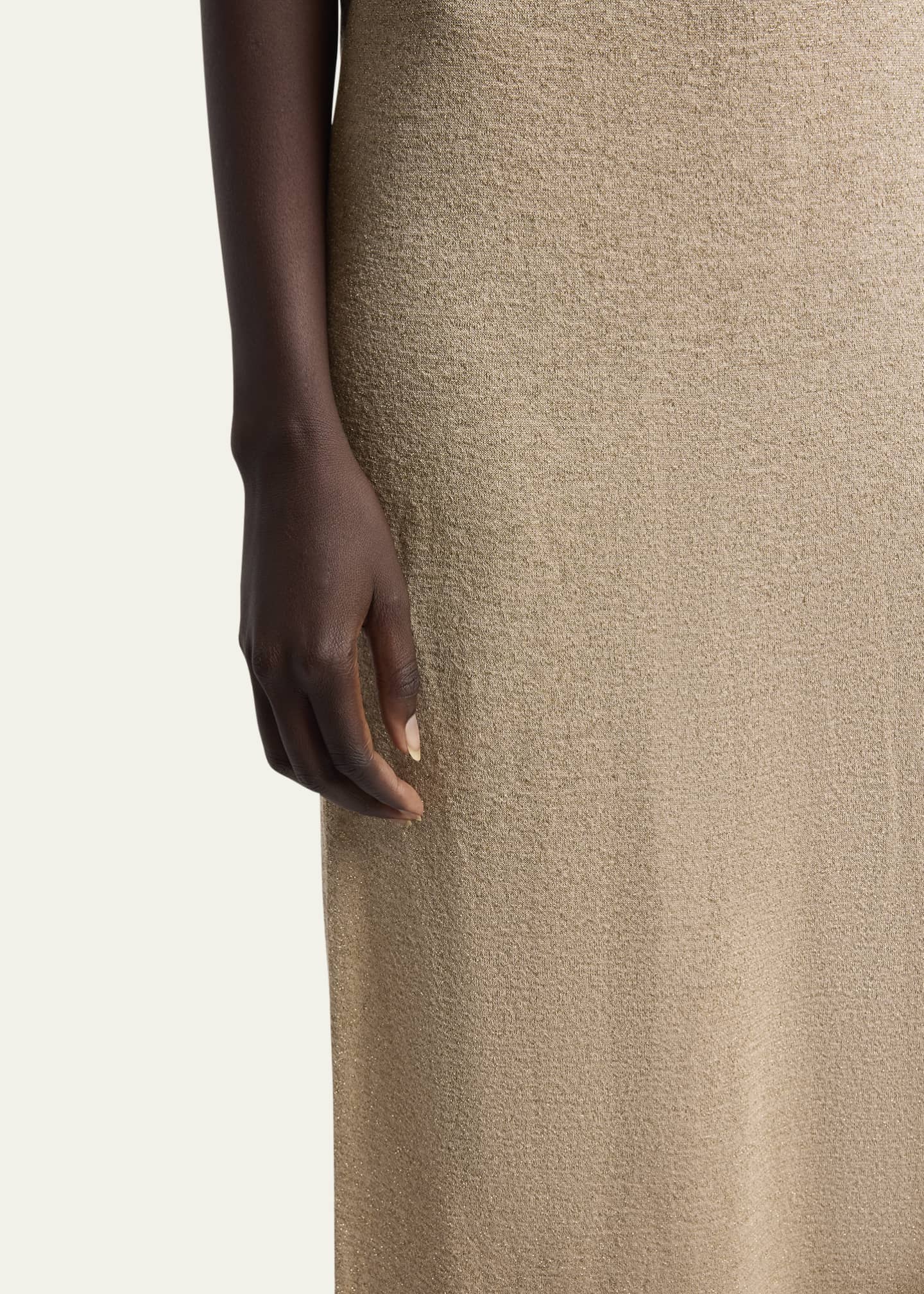 Saint Laurent Maxi Scoop-Neck Tank Dress Image 5 of 5