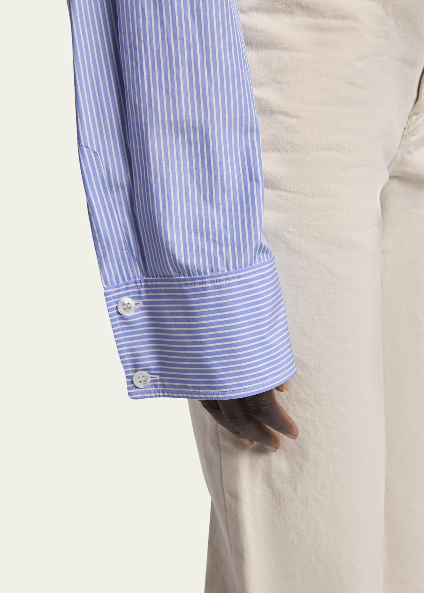 Saint Laurent Stripe Button Down Blouse Image 5 of 5