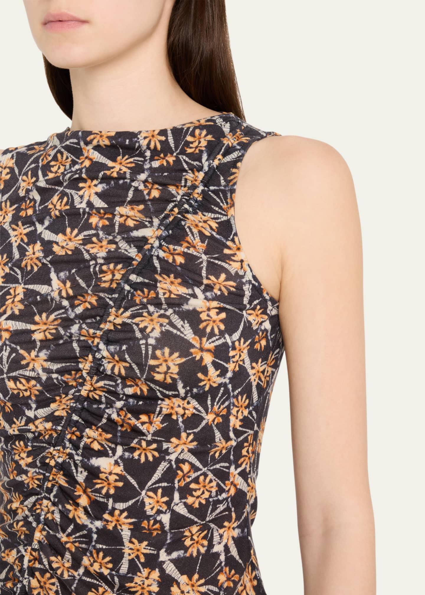 Ulla Johnson Medea Asymmetric Shirred Top Image 5 of 5